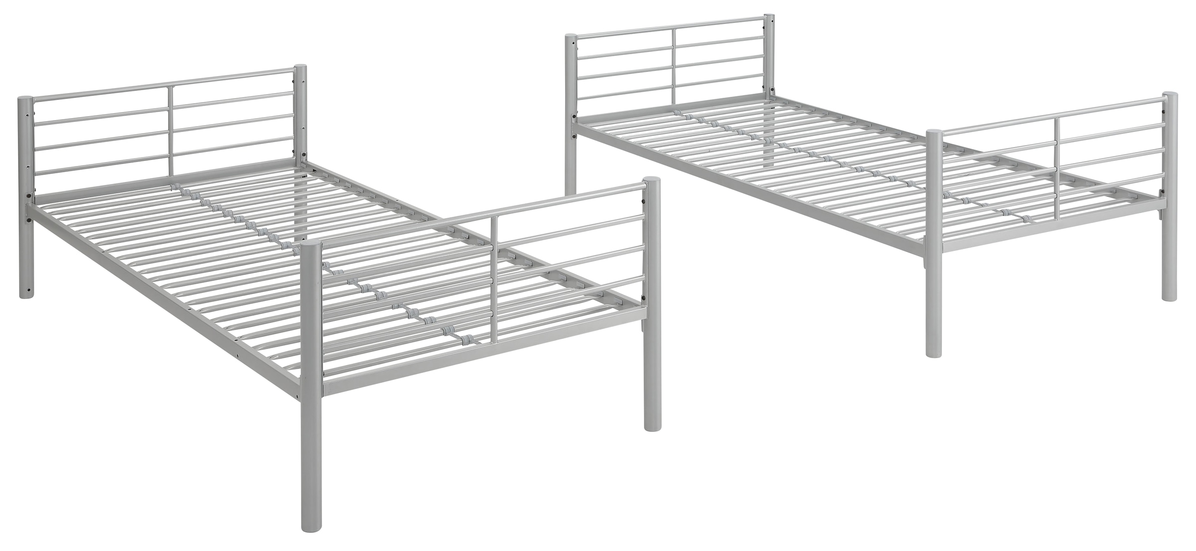 Home affaire Etagenbett »Hayo, Belastbarkeit 250 KG! Metallbett, Stockbett«, (teilbar in 2 Einzelbetten), perfekt für kleine Räume, mehrere Farben, (B/T/H) ca. 208/97/160 cm
