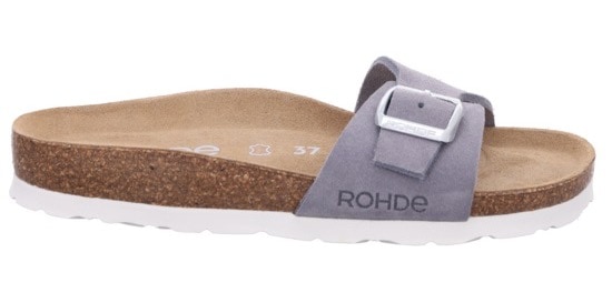 Rohde Pantolette, Keilabsatz, Sommerschuh, Schlappen mit vorgeformtem Softfußbett