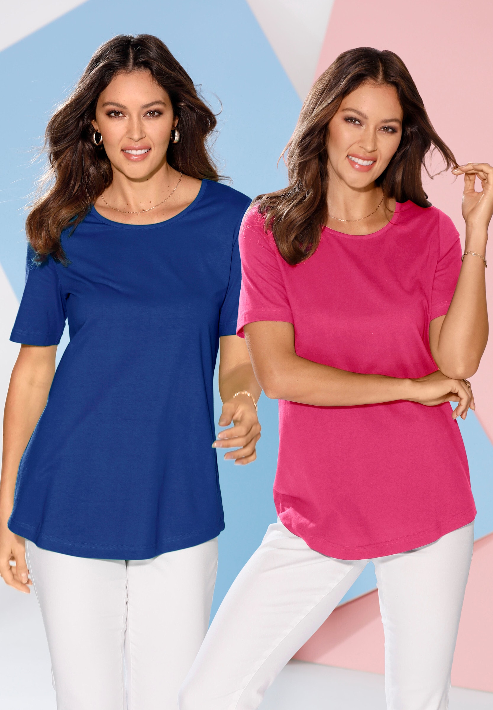 Sieh an! Longshirt »Doppelpack Shirts Longshirt im Doppelpack 2 Stück«