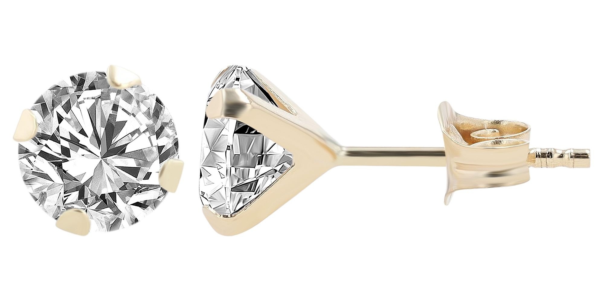 Adelia´s Paar Ohrstecker »Ohrringe - Ohrstecker aus 333 Gold mit Zirkonia« Zum Verschenken an Menschen, die Ihnen am Herzen liegen