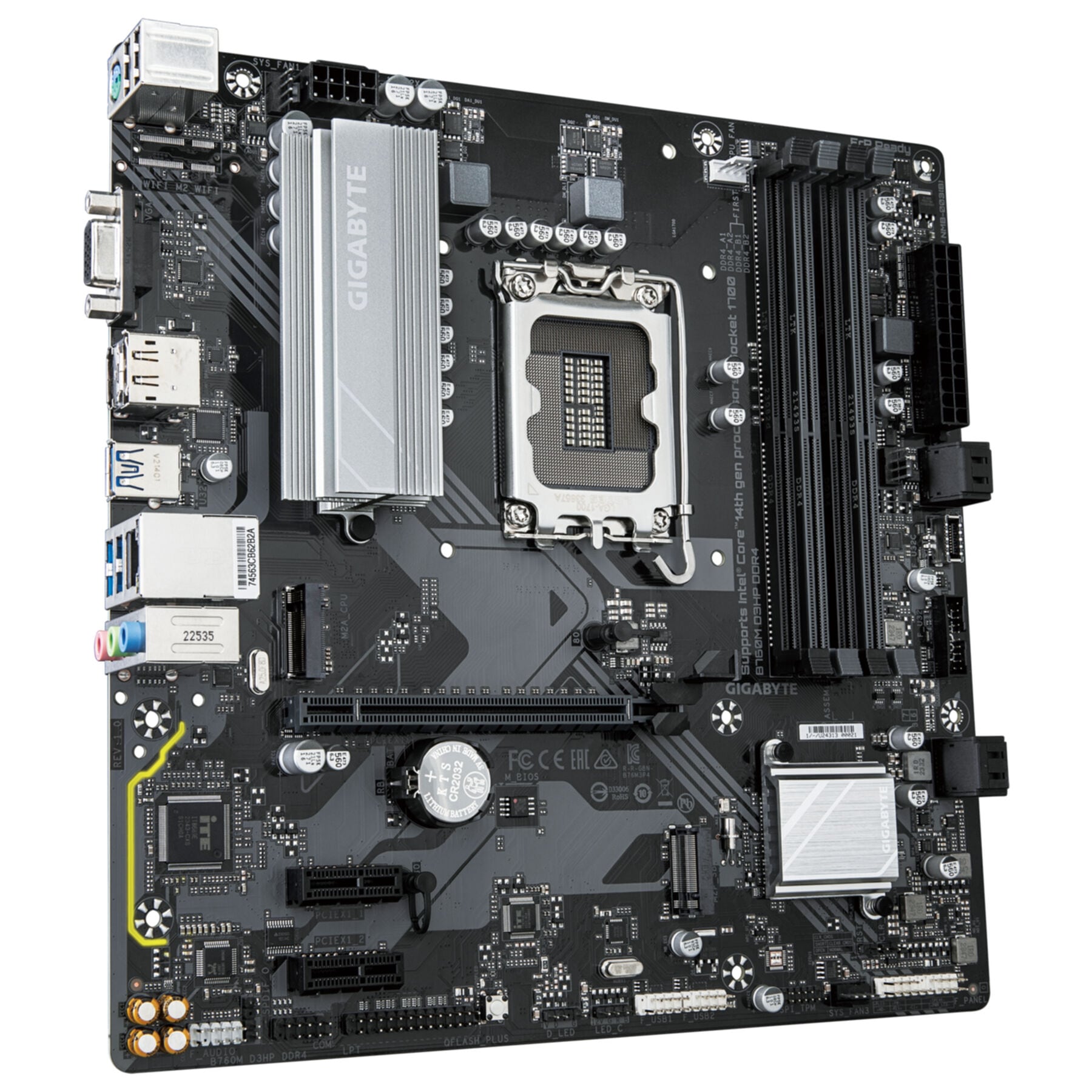 Gigabyte Mainboard »B760M D3HP Mainboard - Intel Core CPUs der 14. Generation, 4+1+1 Phase«
