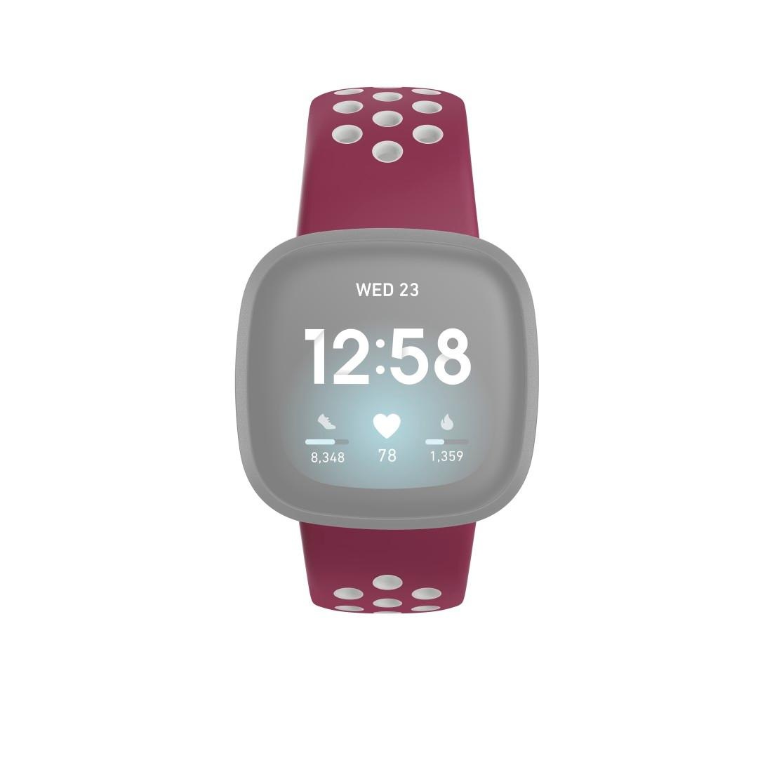 Hama Smartwatch-Armband »Ersatzarmband UNIVERSAL Jahre Fitbit | Versa 3 für Silikon, 22 3/4/Sense XXL cm/21 Garantie cm« ➥ (2)