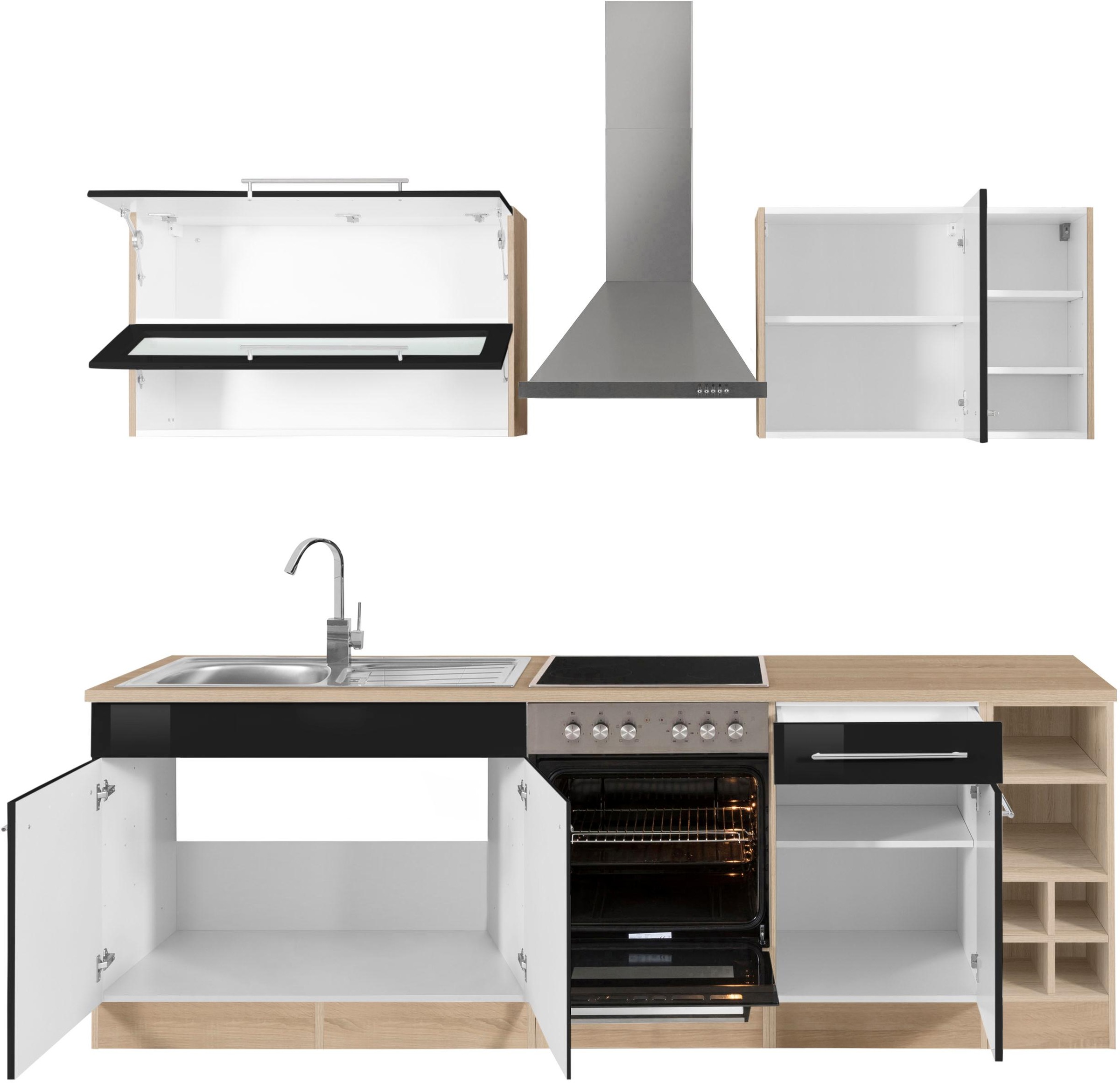 KOCHSTATION Küchenzeile »KS-Eton«, ohne E-Geräte, Breite 240 cm