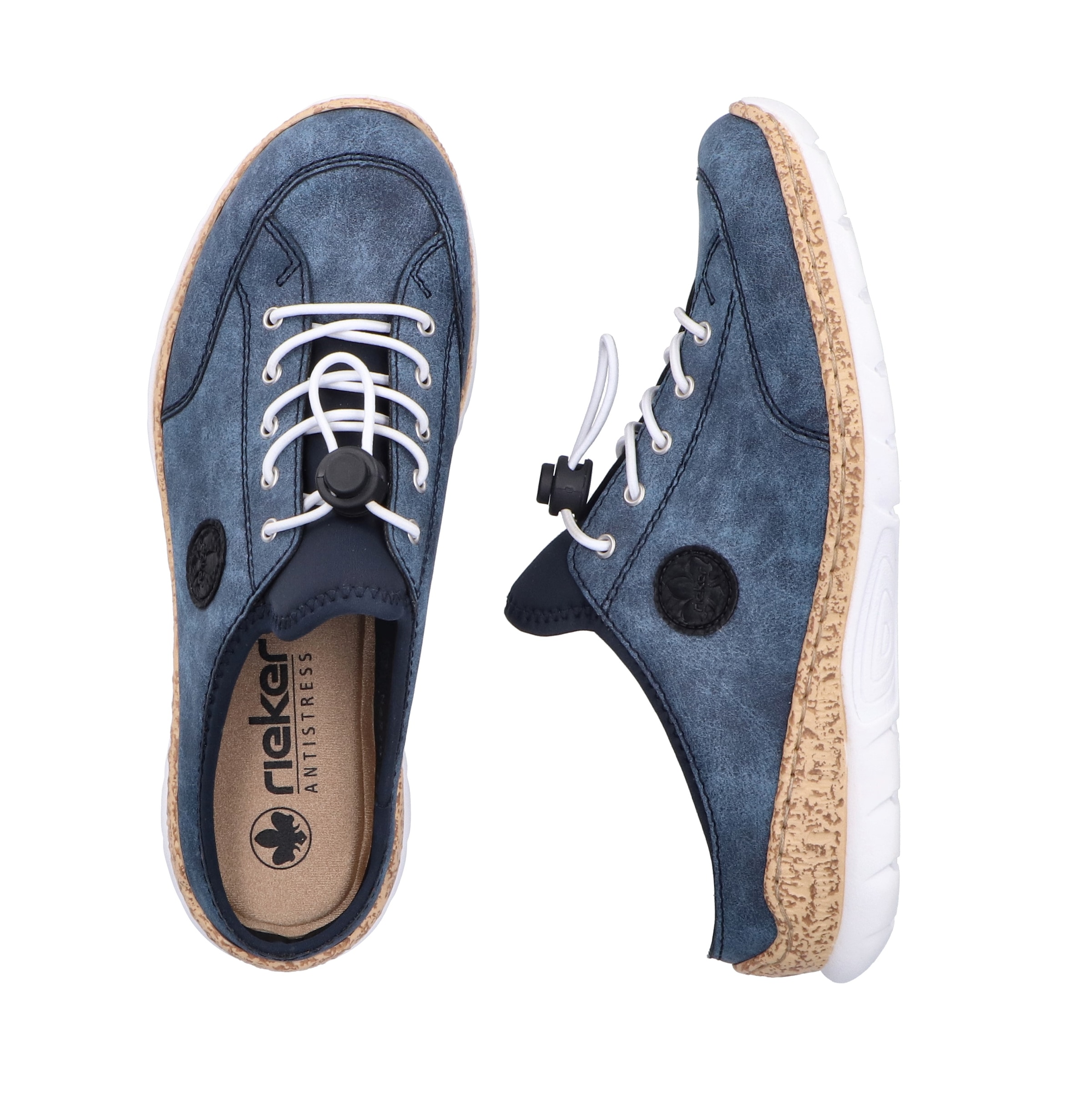 Rieker Clog, Sabot, Schlupfschuh, Sneaker mit MemoSoft-Ausstattung