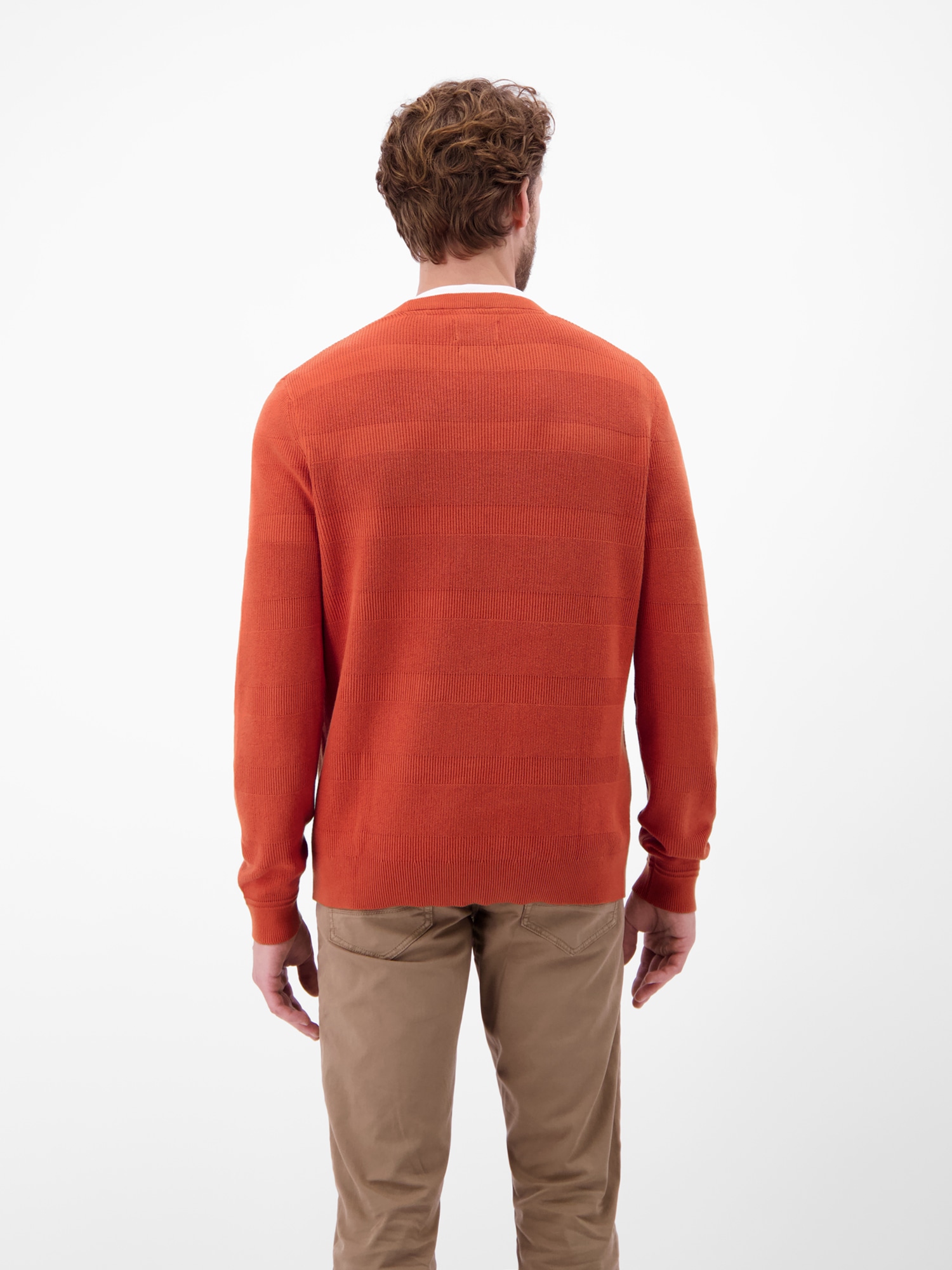 LERROS Strickpullover »LERROS Strickpullover für Herren, tonal gestreift«