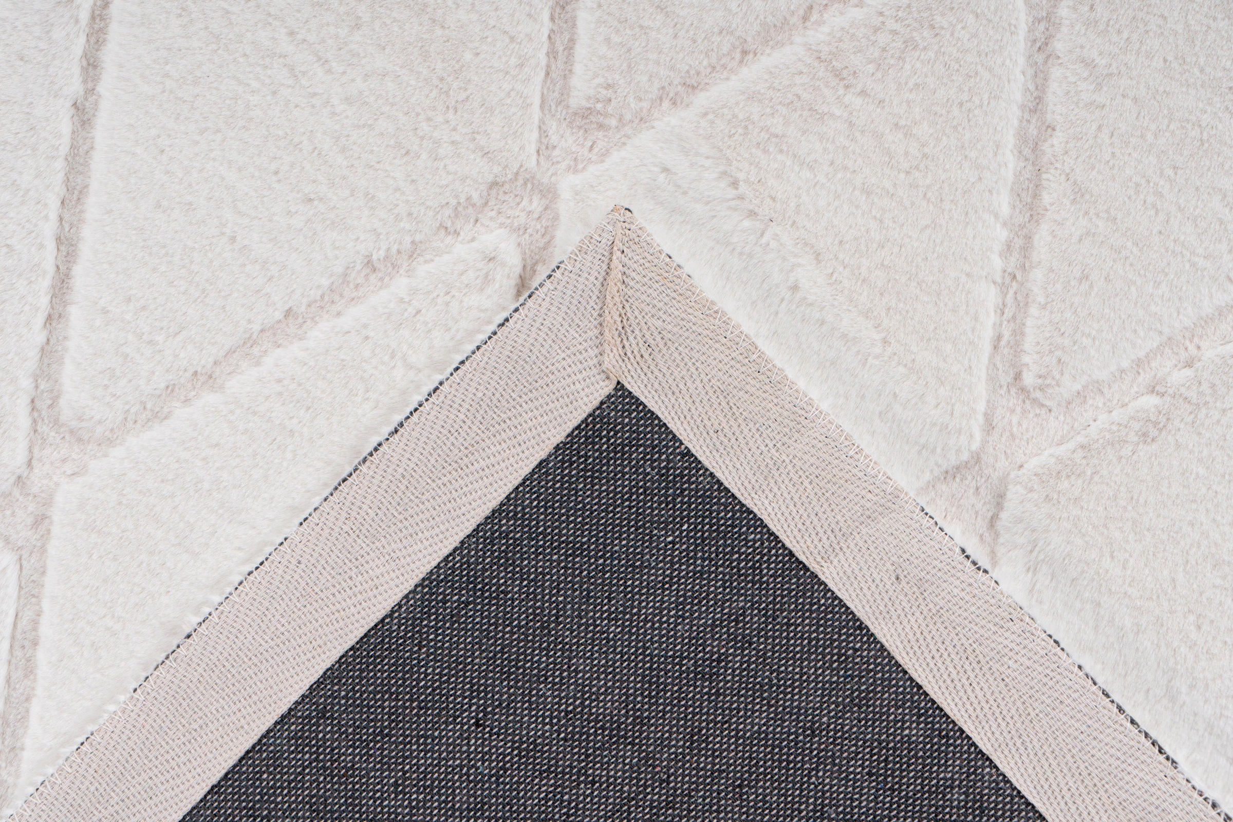 calo-deluxe Teppich »Jardan-2000«, rechteckig, 20 mm Höhe, besonders weich durch Microfaser, Rauten-Design