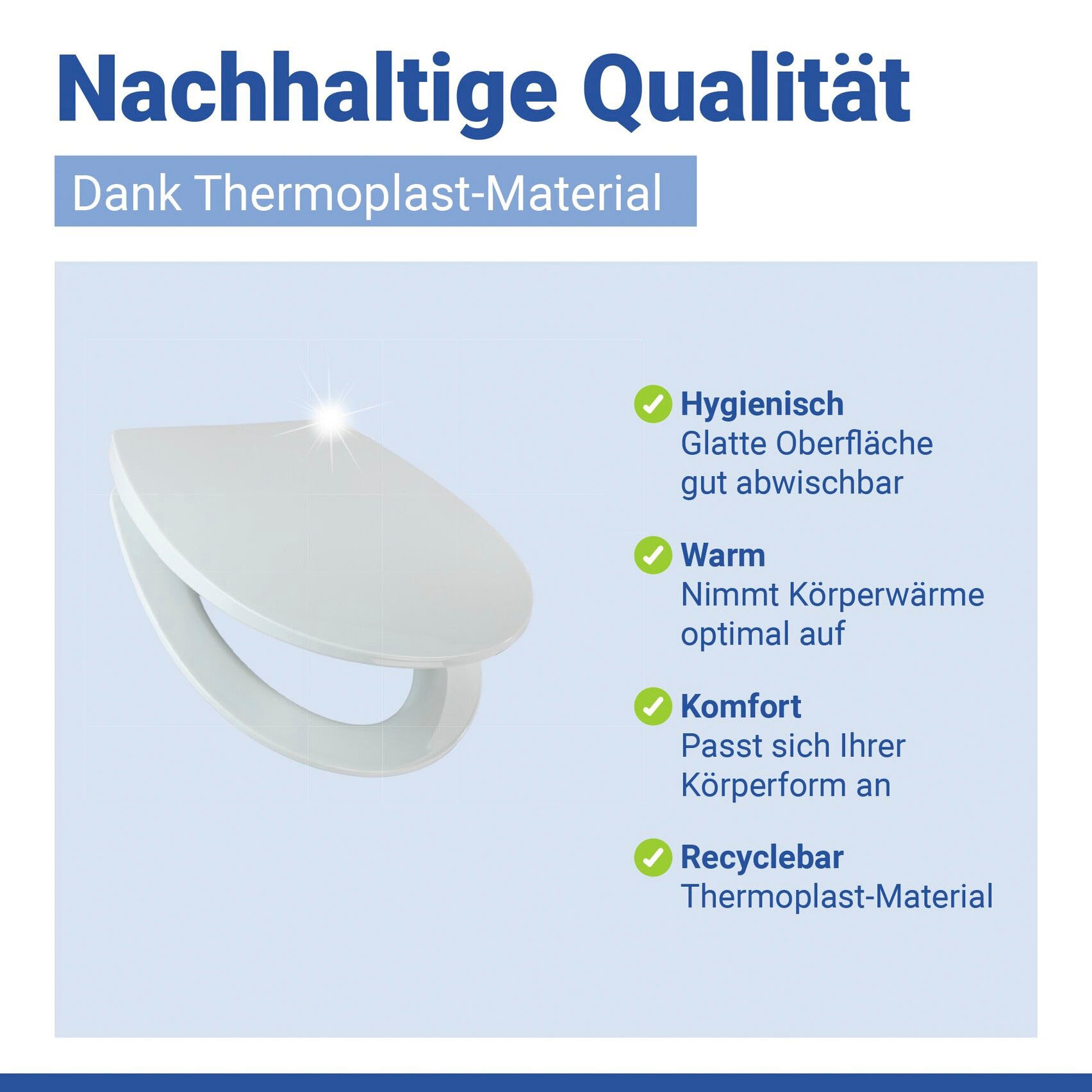 WENKO WC-Sitz »Tavola« Toilettensitz aus strapazierfähigem Duroplast mit Absenkautomatik