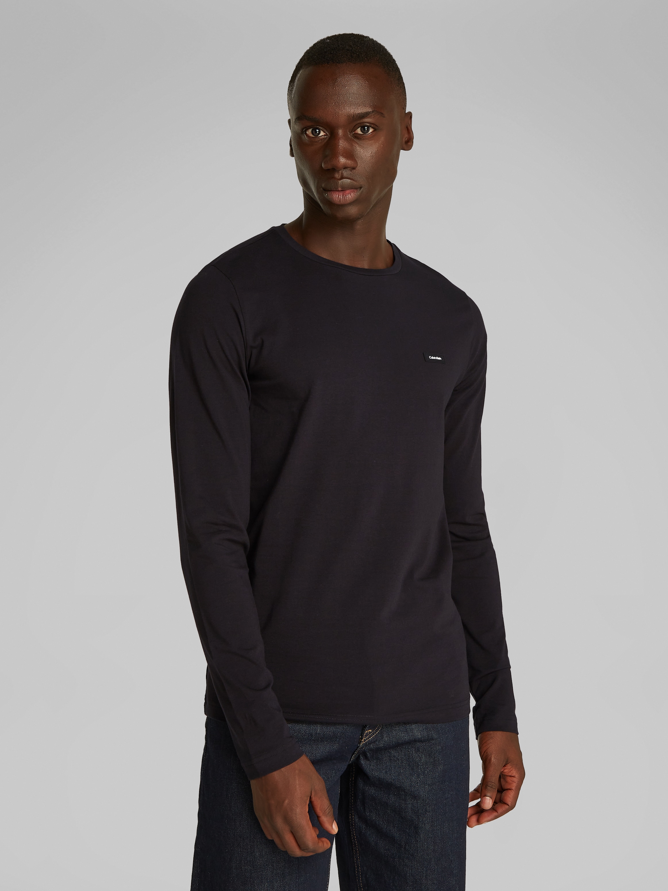 Calvin Klein Langarmshirt »STRETCH SLIM FIT LS T-SHIRT«