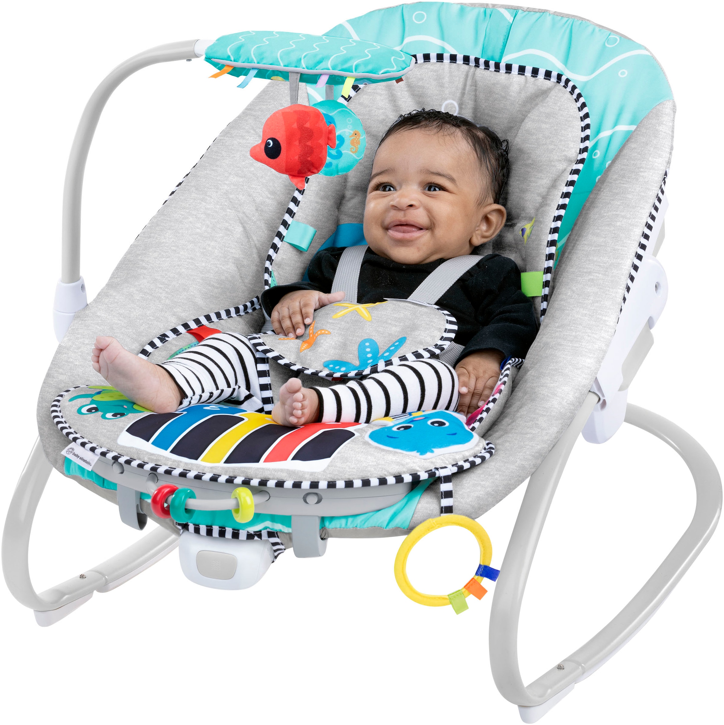Baby Einstein Babywippe »Kick to It 4-in-1 Musical Swing & Rocker« bis 9 kg mit Sound-Effekt