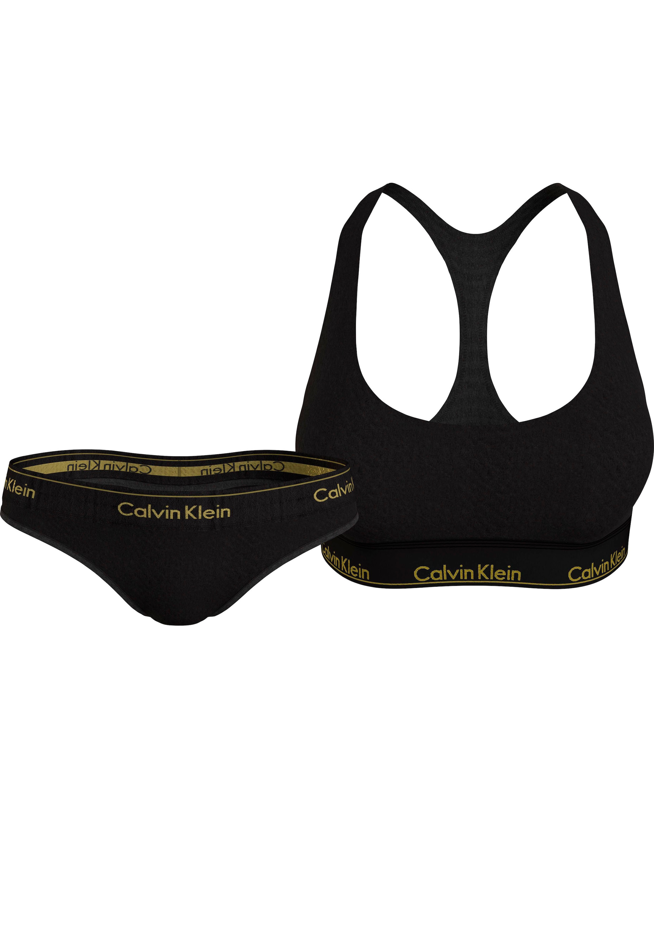 Calvin Klein Bralette-BH »UNDERWEAR GIFT SET«, (Set, 2 tlg.), mit  CK-Logoschriftzug