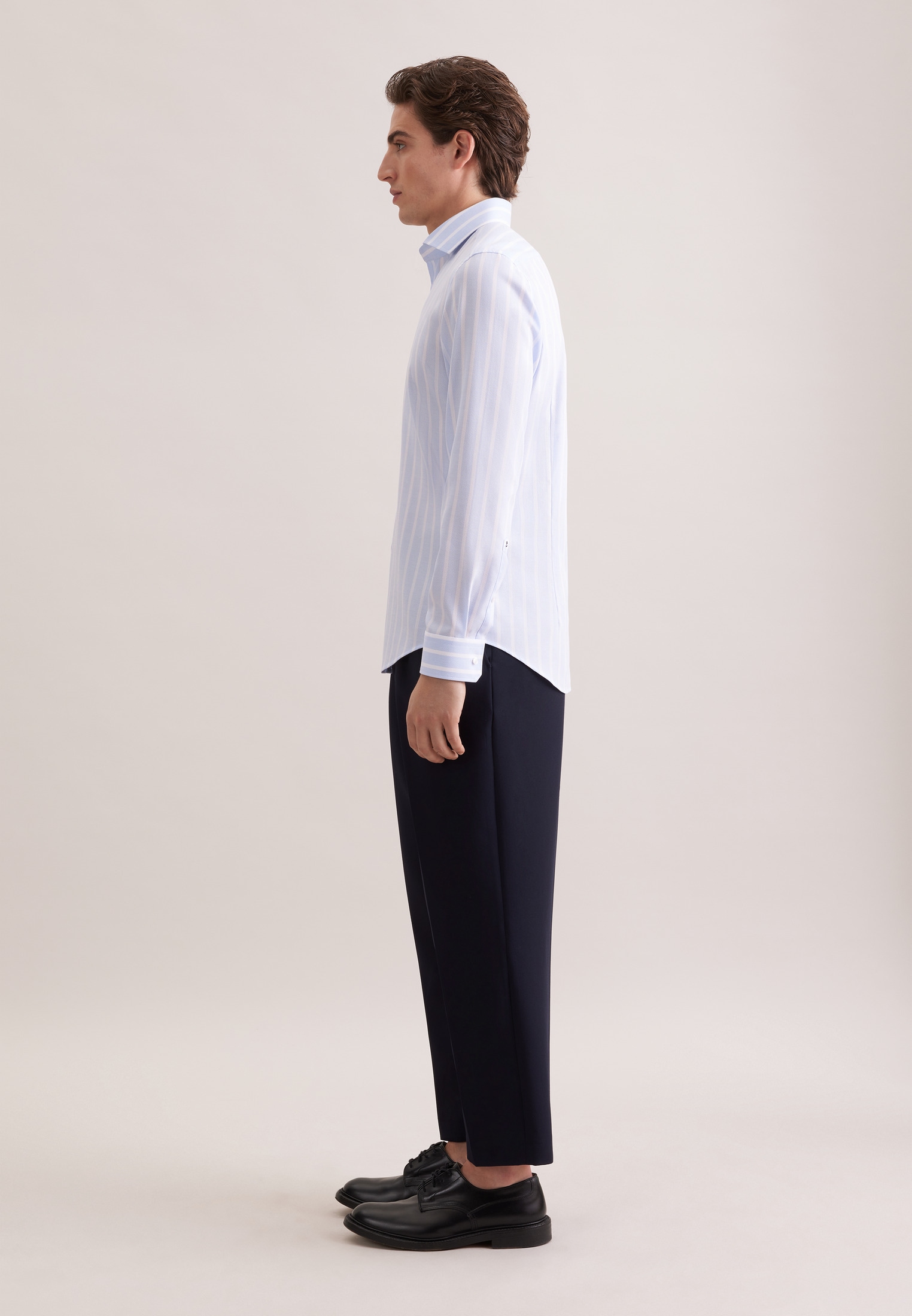 seidensticker Businesshemd »Schwarze Rose« Slim 1/1 Kentkragen Gestreift