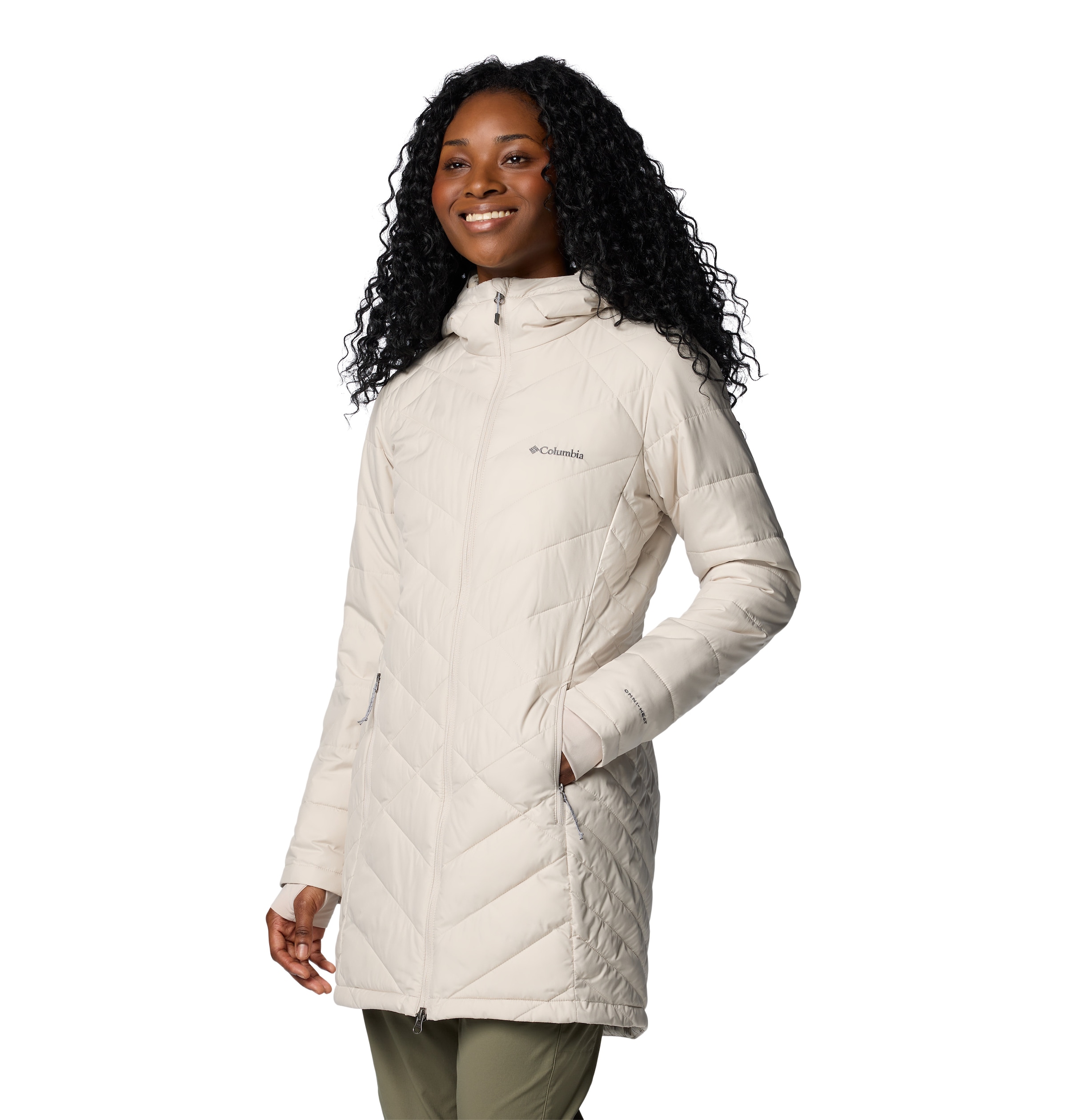 Columbia Steppjacke »Heavenly™ Long Hooded Jacket«, mit Kapuze