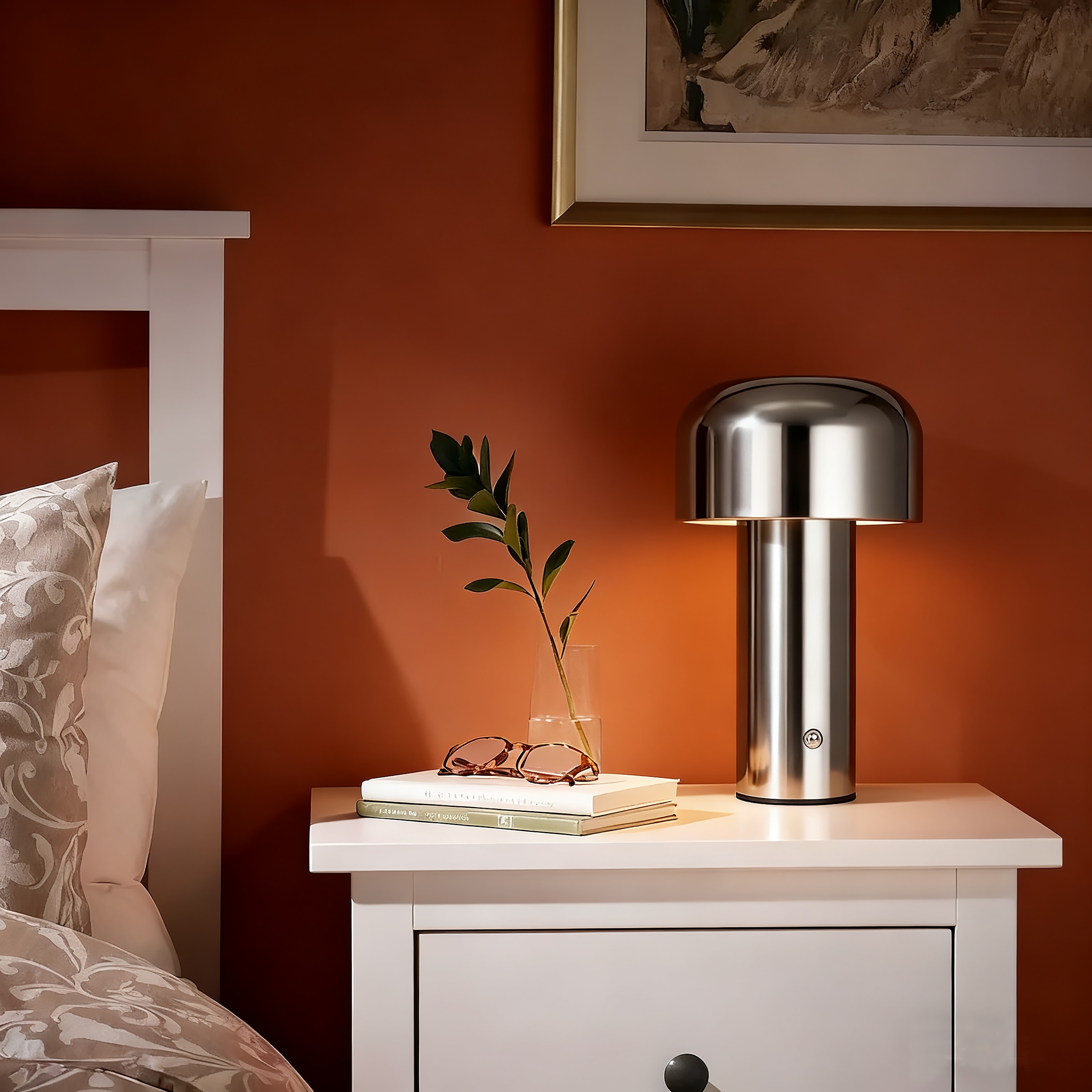 OTTO home LED Tischleuchte »Ronno« LED-Modul 1 Stk. warmweiß - kaltweiß LED, dimmbar, Farbwechsel, kabellos, USB-C, Akku