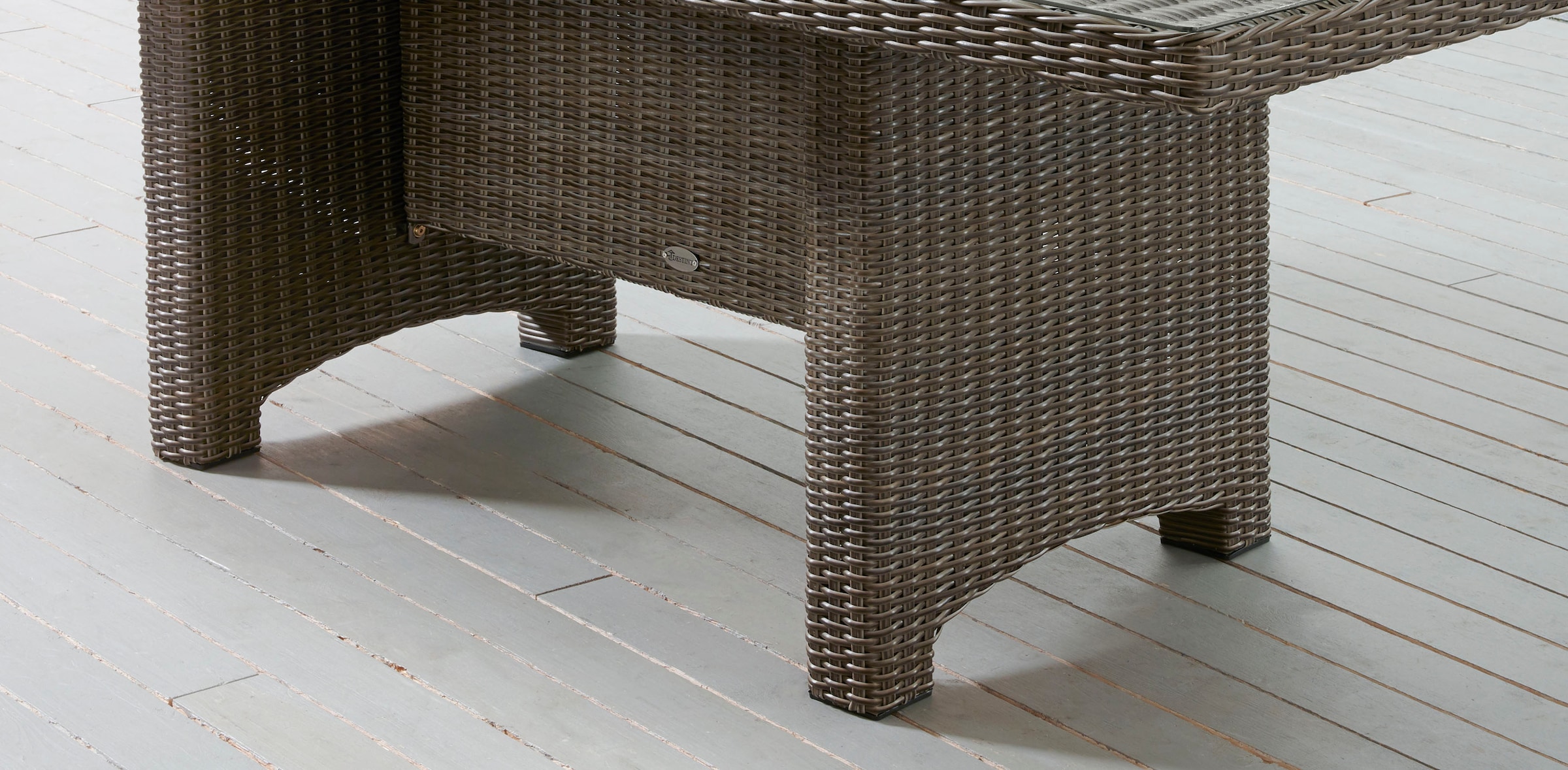 Destiny Garten-Essgruppe »LUNA«, (13 tlg., 4x Sessel, 1x Tisch, inkl. Auflagen), Aluminium, Polyrattan
