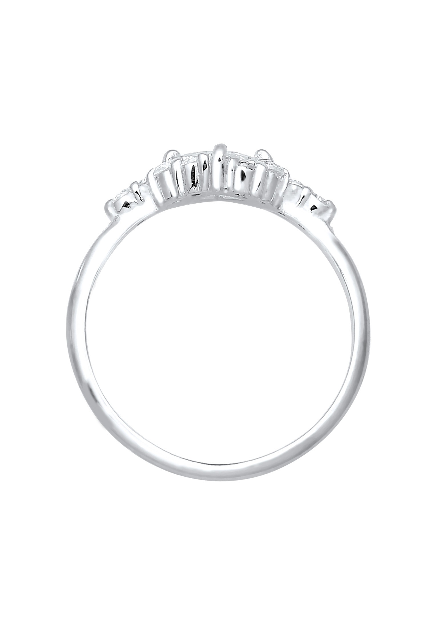Elli Premium Verlobungsring »Ring Verlobungsring Zirkonia Weiß 925 Sterling Silber«