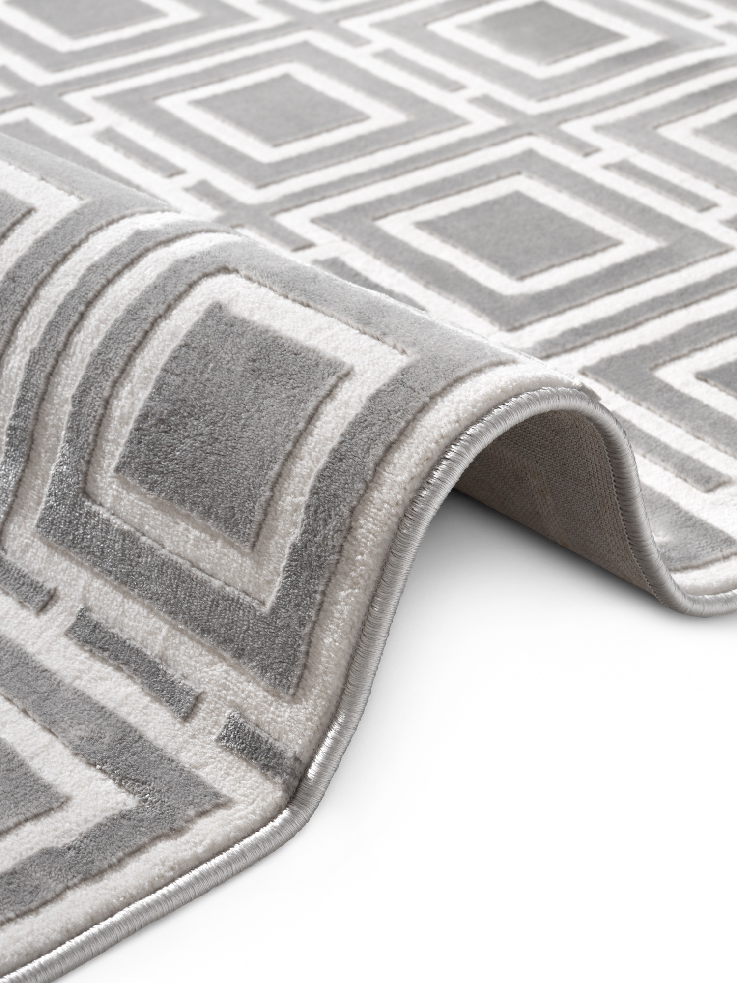 ELLE DECORATION Designteppich »Howlite«, rechteckig, 9 mm Höhe, Wohnzimmer, Schlafzimmer, Läufer, Hoch-Tief Effekt, Flur, Glanz