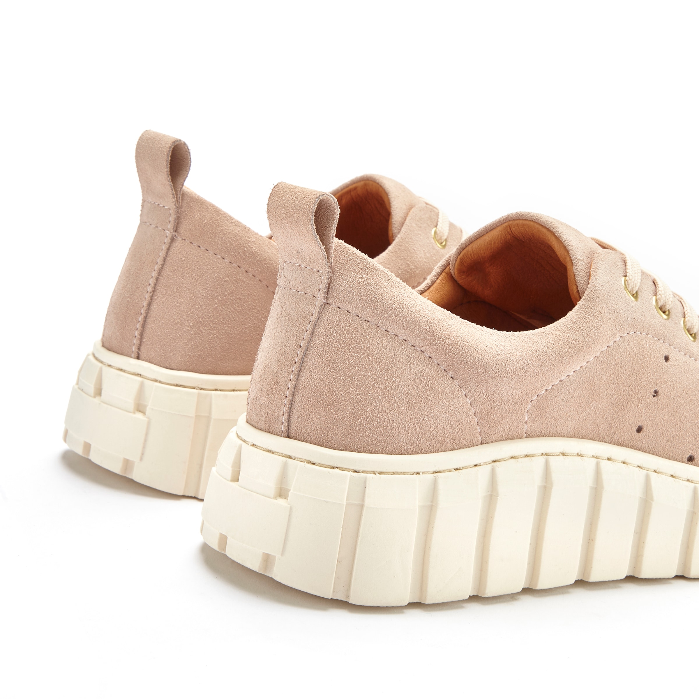 Elbsand Sneaker, Freizeitschuh, Schnürhalbschuh, Halbschuh aus Leder mit Plateausohle