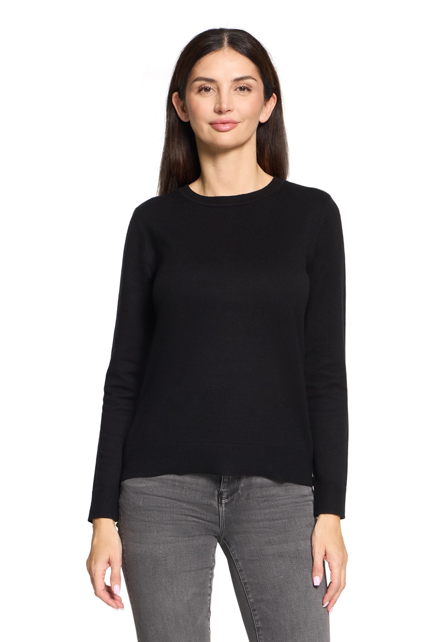 Betty Barclay Rundhalspullover »Basic-Strickpullover mit Rundhalsausschnitt«