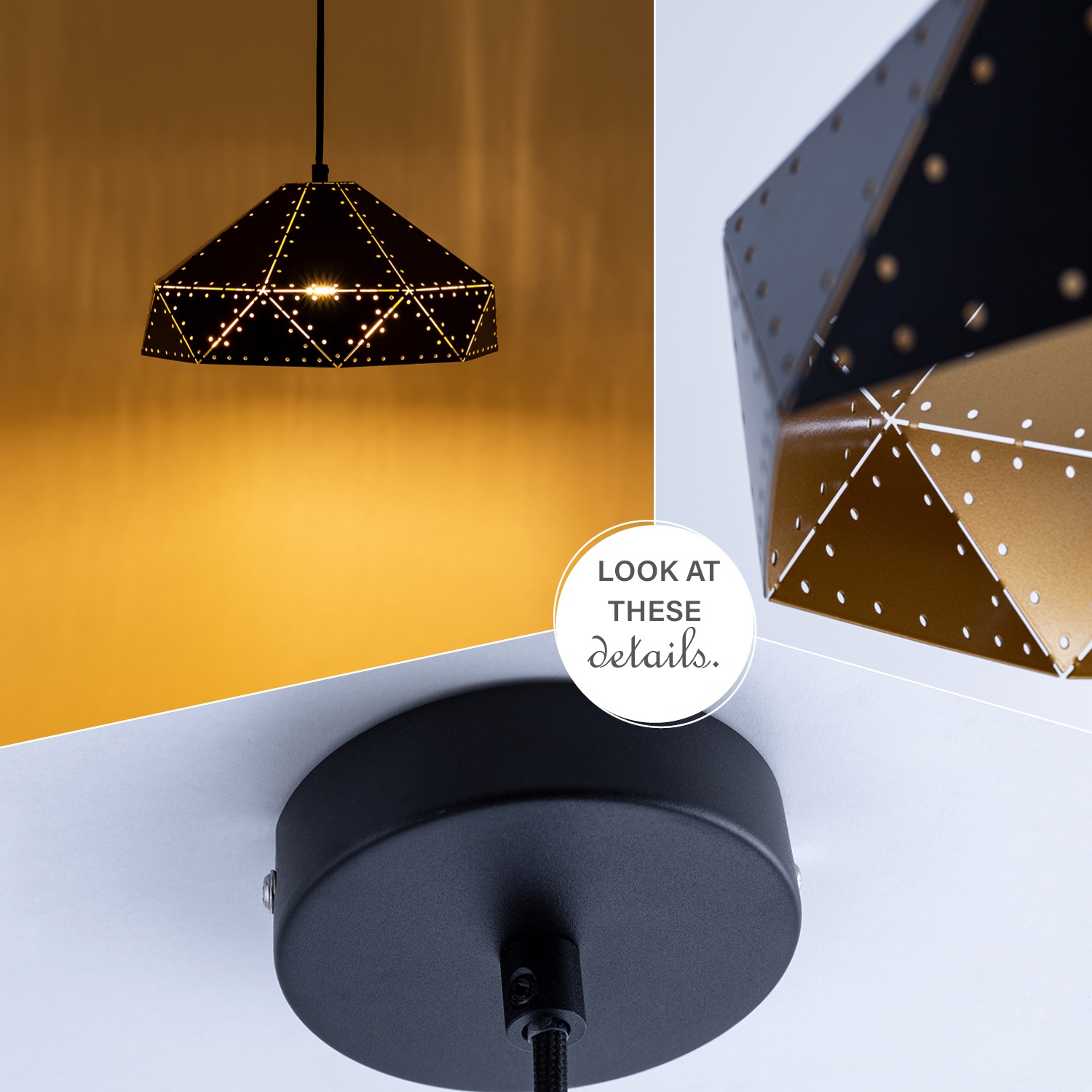 Paco Home Pendelleuchte »SAYID« E27 Hängelampe Esszimmer Esstischlampe Steampunk Lampe Textilkabel E27