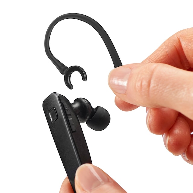 Hama Bluetooth-Kopfhörer »Bluetooth Headset MyVoice2100, mono, in ear,  Ohrbügel, für zwei Geräte«, Sprachsteuerung ➥ 3 Jahre XXL Garantie |  UNIVERSAL
