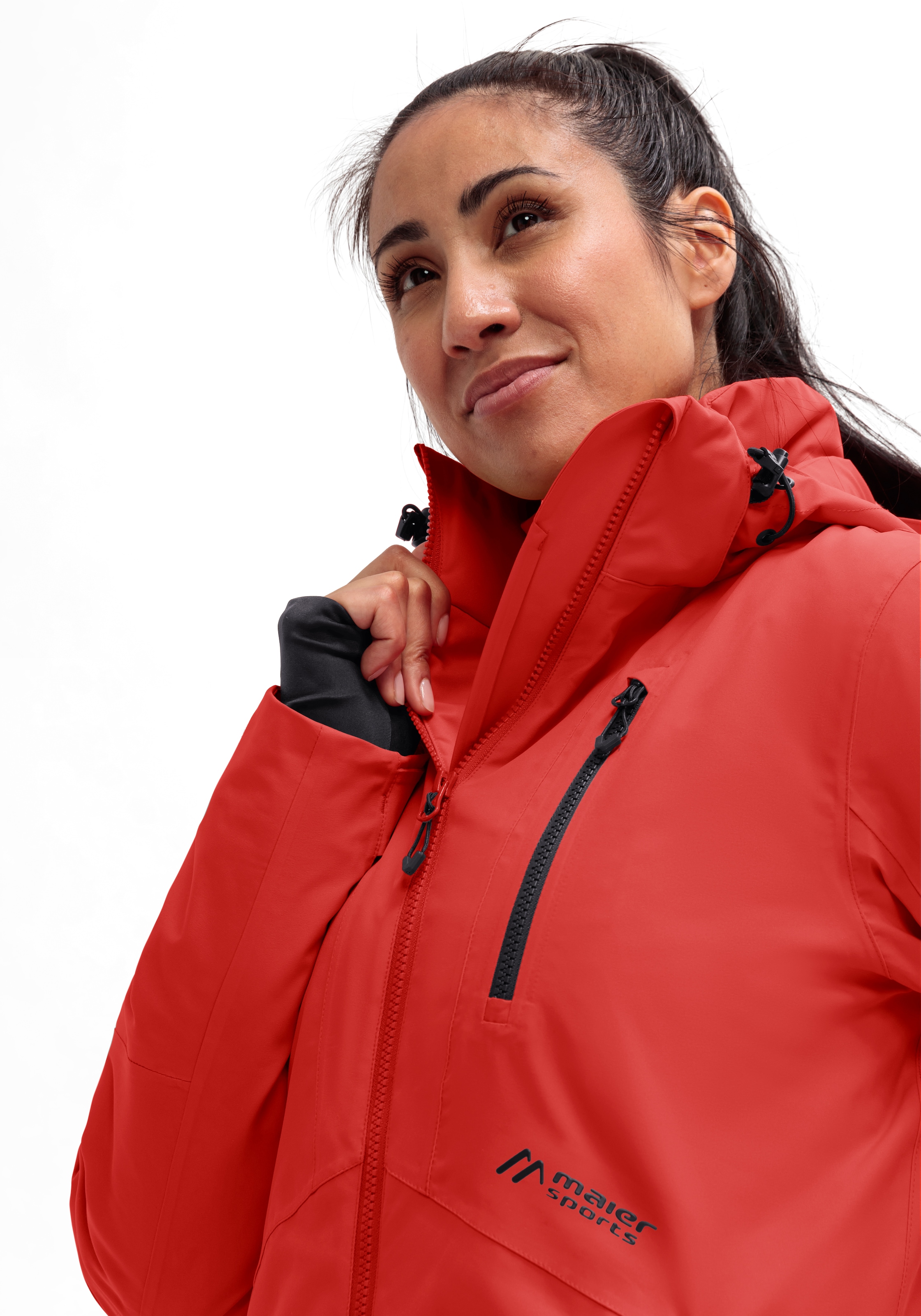 Maier Sports Skijacke »Straja« Damen Winterjacke, wind/wasserdicht, 3 RV-Taschen und Kapuze