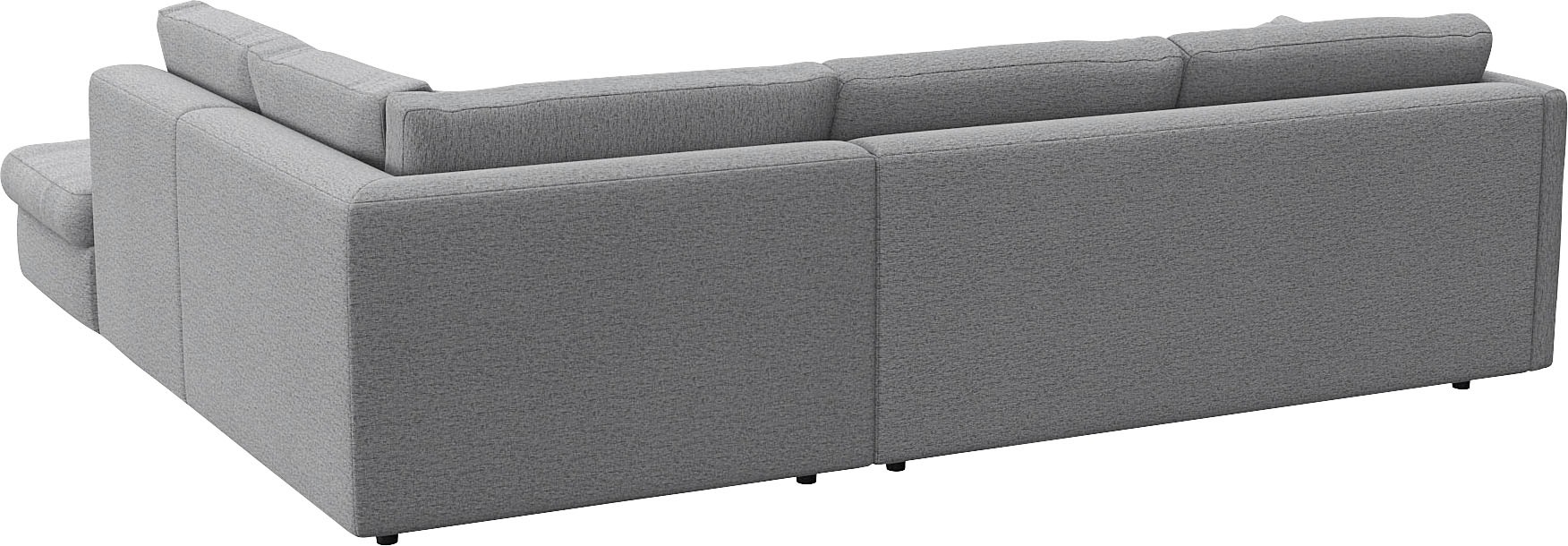 FLEXLUX Ecksofa »Lovane, elegant und zeitlos, bequem, L-Form«, Weich & anschmiegsam, große Sitztiefe auf Kaltschaum, Dekokissen inkl.
