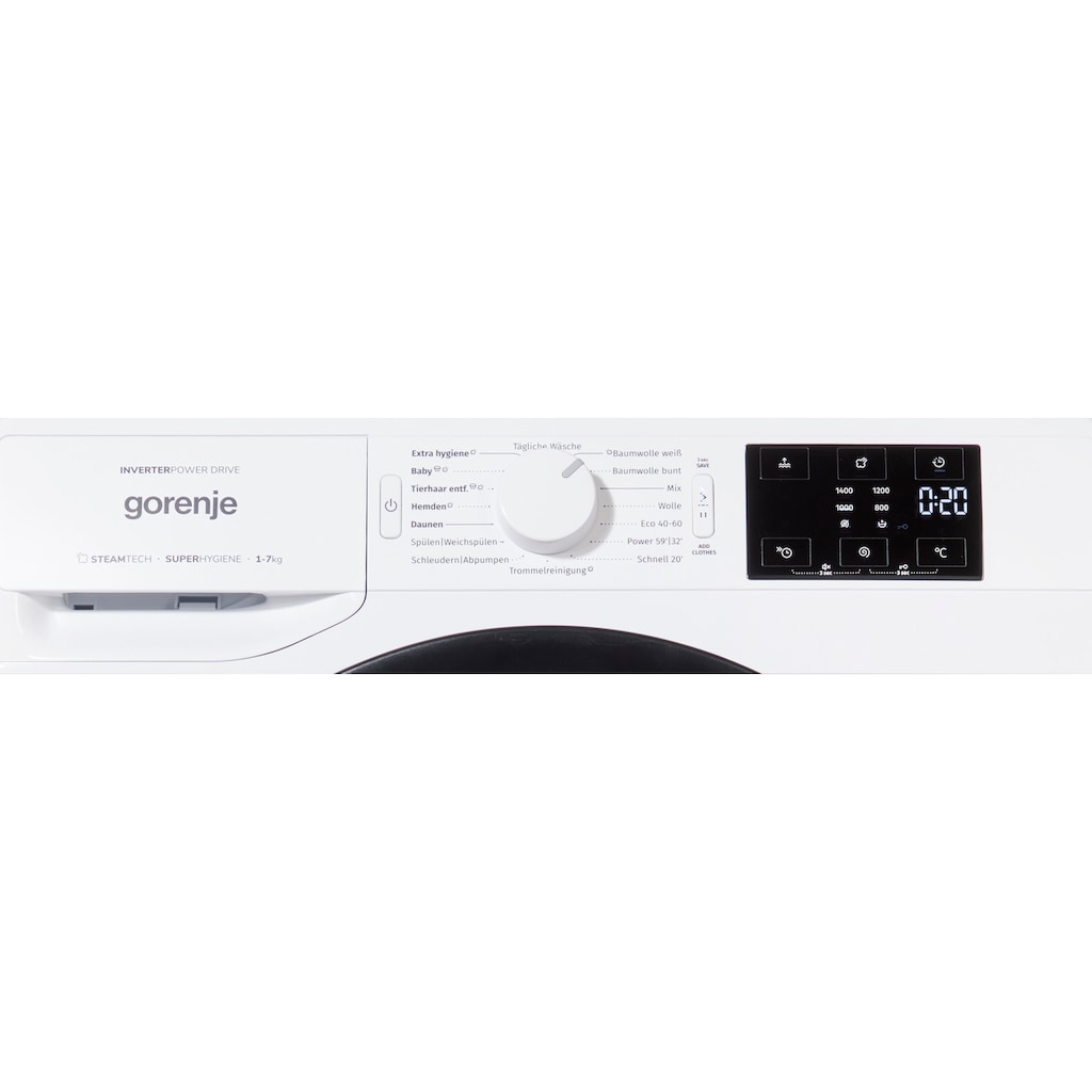 GORENJE Waschmaschine »Wave NEI74ADPS«, Wave NEI74ADPS, 7 kg, 1400 U/min