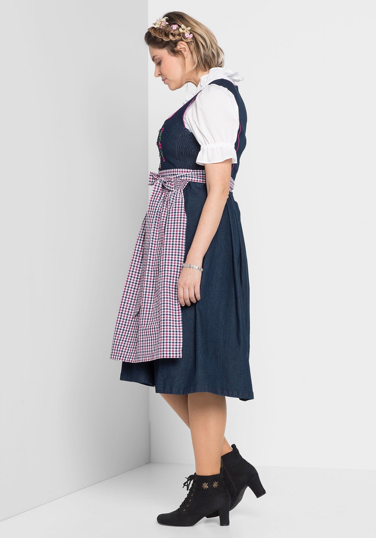 Sheego Dirndl »Dirndl mit Schürze 2tlg«, mit Schürze 2tlg
