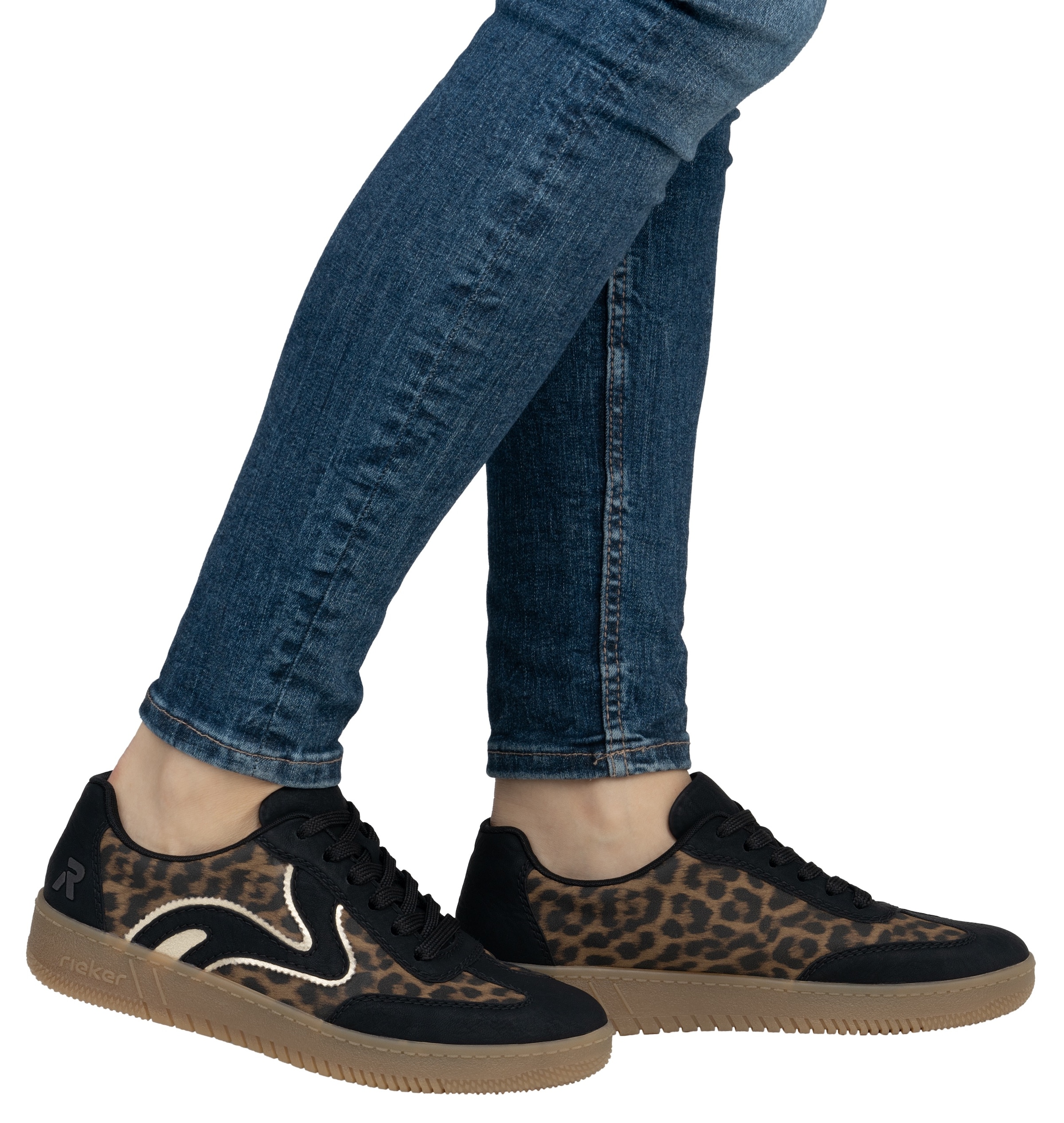 RIEKER Sport Plateausneaker, Freizeitschuh, Halbschuh, Schnürschuh in veganer Verarbeitung