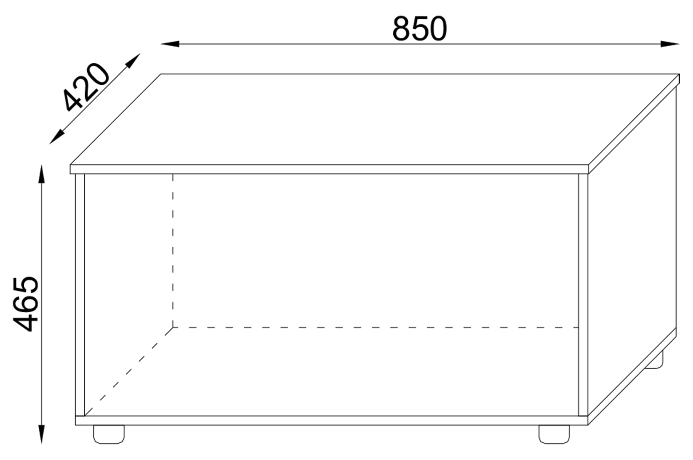 VCM Sitztruhe »Holz Sitztruhe Sitzbank Truhe Box Kiste Bendola« 1 Stk. tlg.