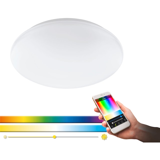 EGLO LED Deckenleuchte »GIRON-C«, 1 flammig-flammig, Smart Home Deckenlampe  Ø30cm, dimmbar, Weißtöne und Farben einstellbar online kaufen | mit 3  Jahren XXL Garantie