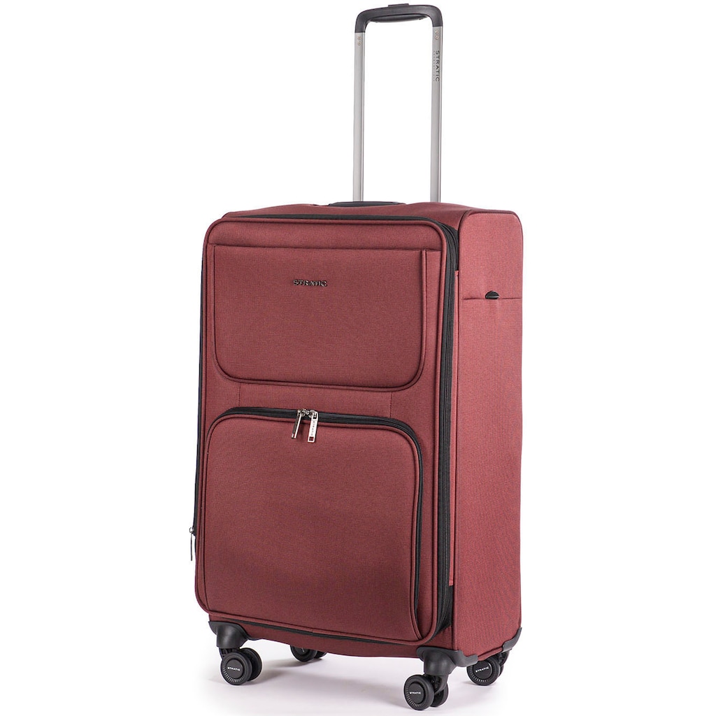 Stratic Weichgepäck-Trolley »Bendigo Light + M, redwine«, 4 Rollen