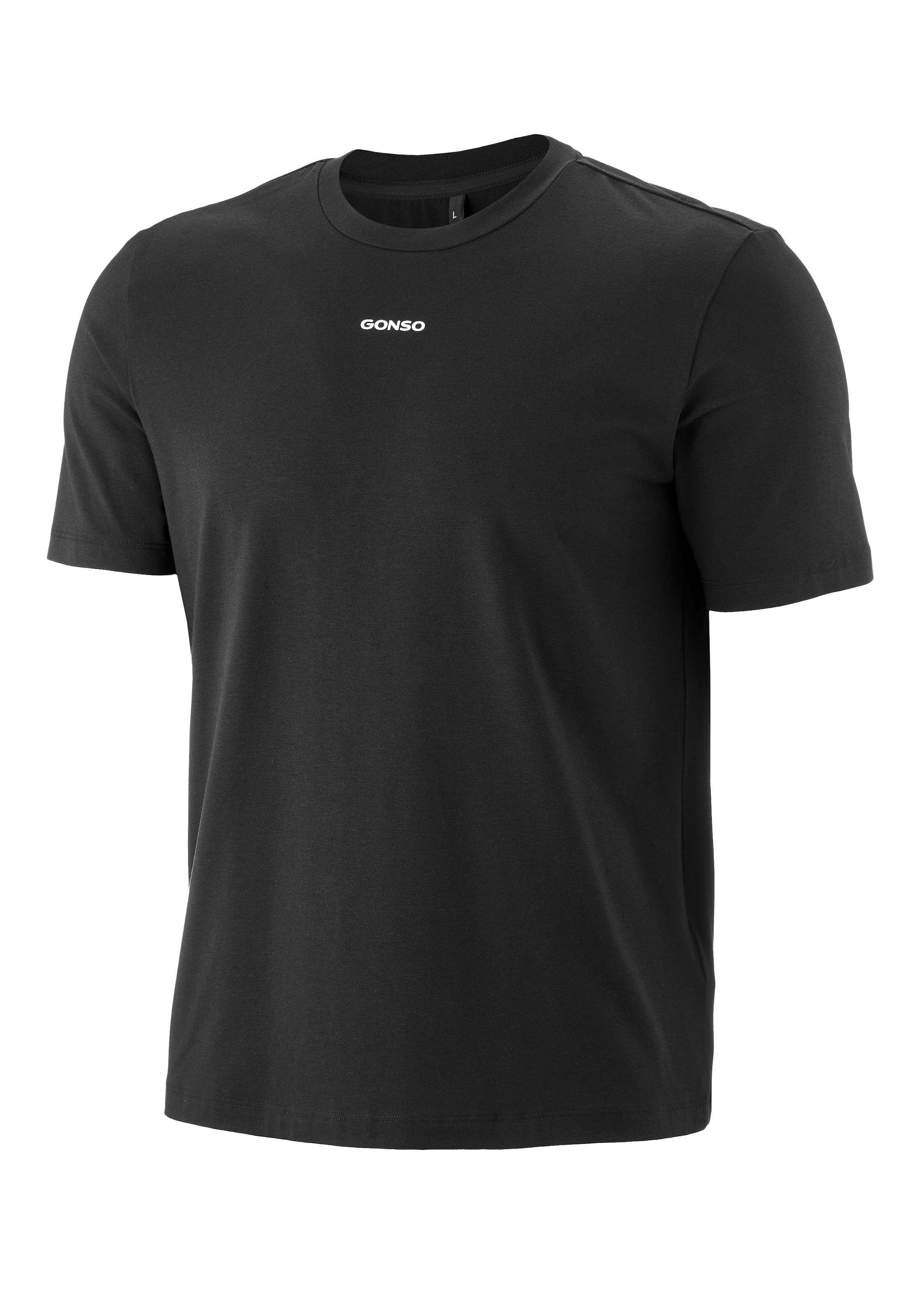 Gonso Rundhalsshirt »Off-Bike T-Shirt M«, Herren T-Shirt mit Logo, Off-Bike Shirt, Körpernahe Passform