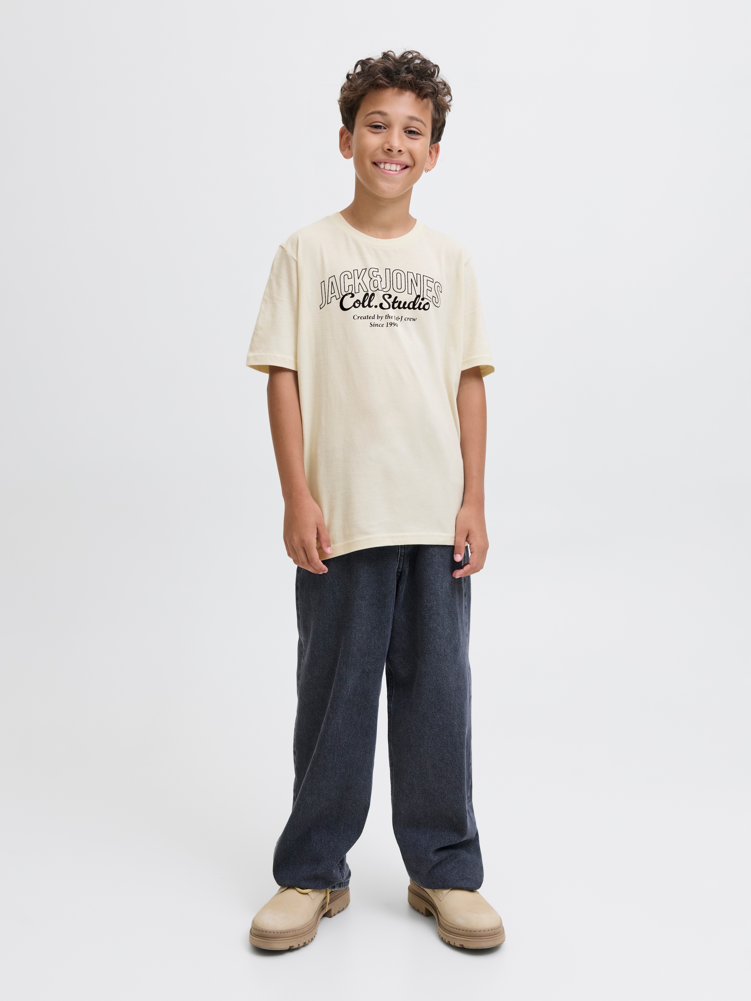 Jack & Jones Junior T-Shirt »JJMAKOTO TEE SS CREW NECK 2PK JNR«, (Packung, 2 tlg.)