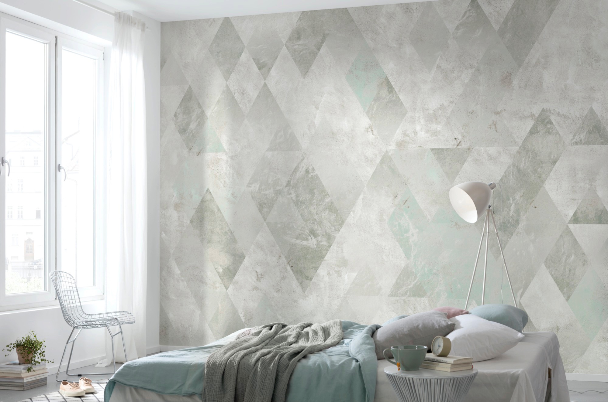 Komar Vliestapete »Digitaldruck Vlies - Harlekin Clay - Größe 400 x 280 cm«, bedruckt, Wohnzimmer, Schlafzimmer