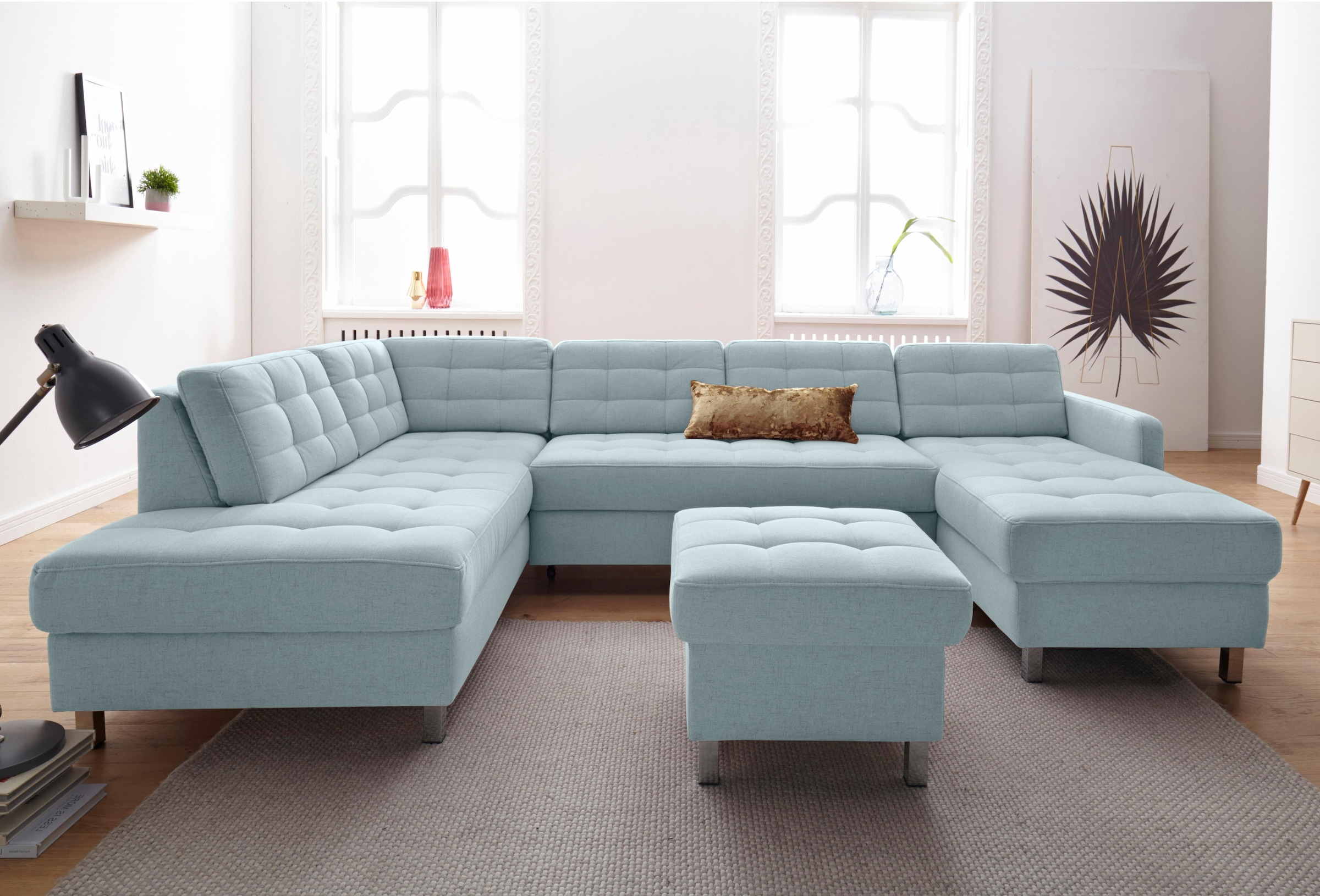 sit&more Wohnlandschaft »Picasso U-Form« wahlweise mit Bettfunktion und Bettkasten