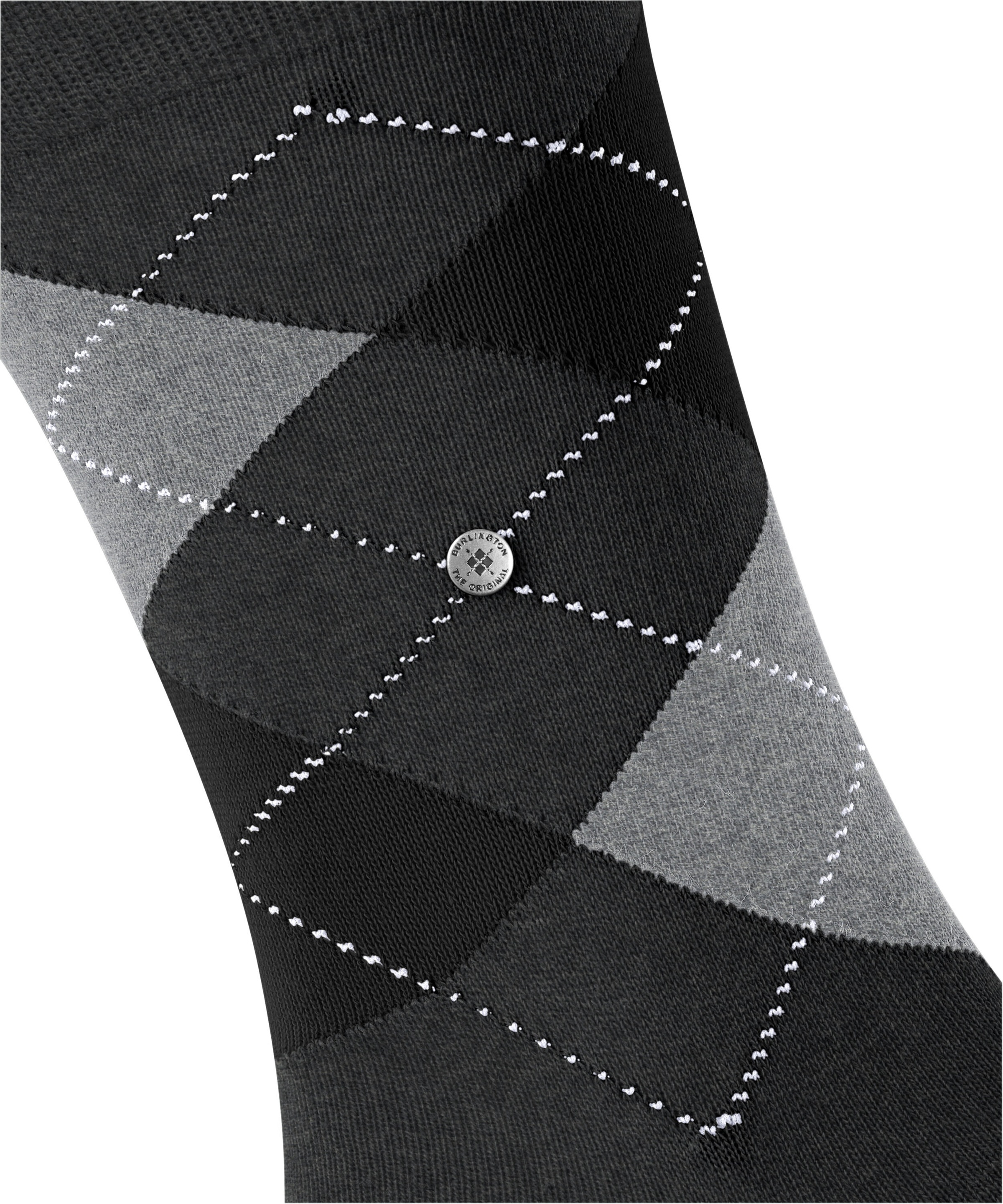 Burlington Socken »King« Einheitsgröße 40-46, Argyle-Muster, Burlington-Clip