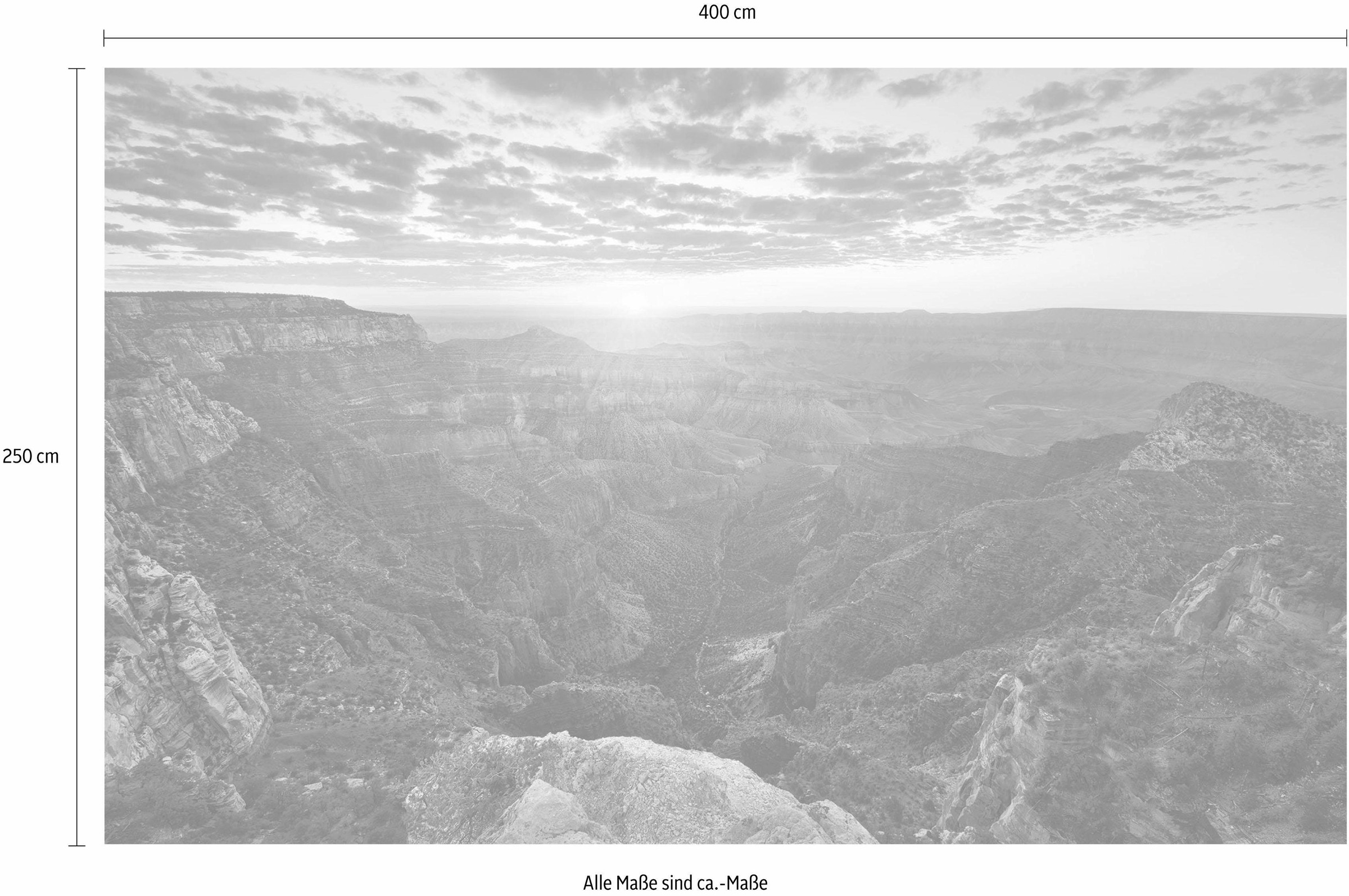 Komar Vliestapete »Digitaldruck Vlies - The Canyon - Größe 400 x 250 cm«, bedruckt, Wohnzimmer, Schlafzimmer