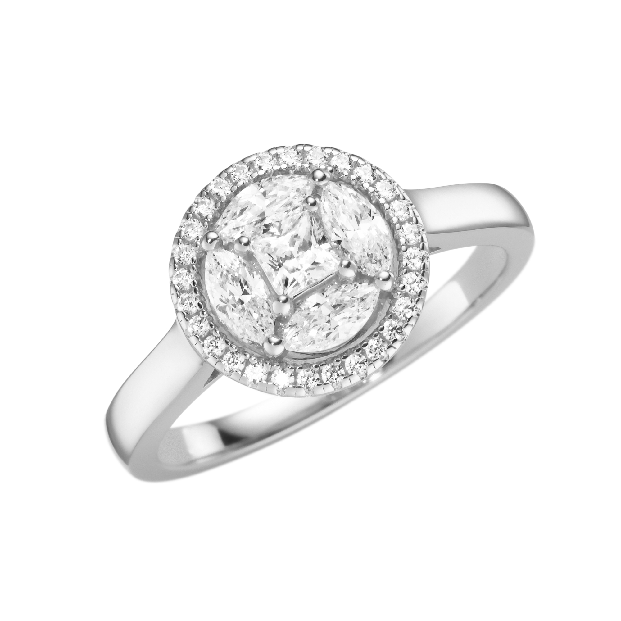 Silberring »Ring mit weißen Zirkonia Steinen, Silber 925«