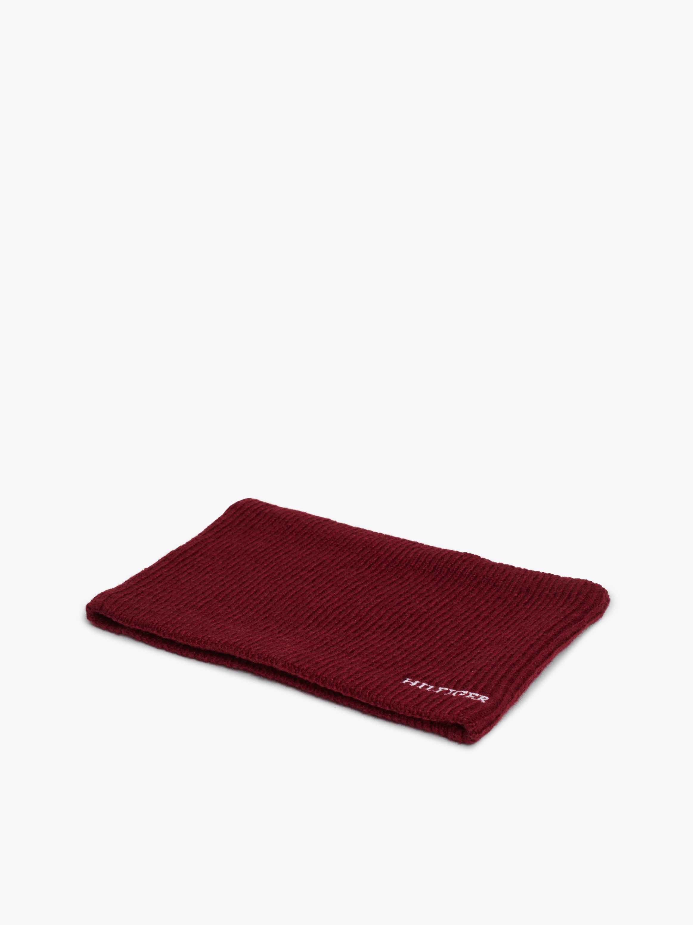 Tommy Hilfiger Strickschal »MONOTYPE SNOOD«, mit gesticktem Logoschriftzug