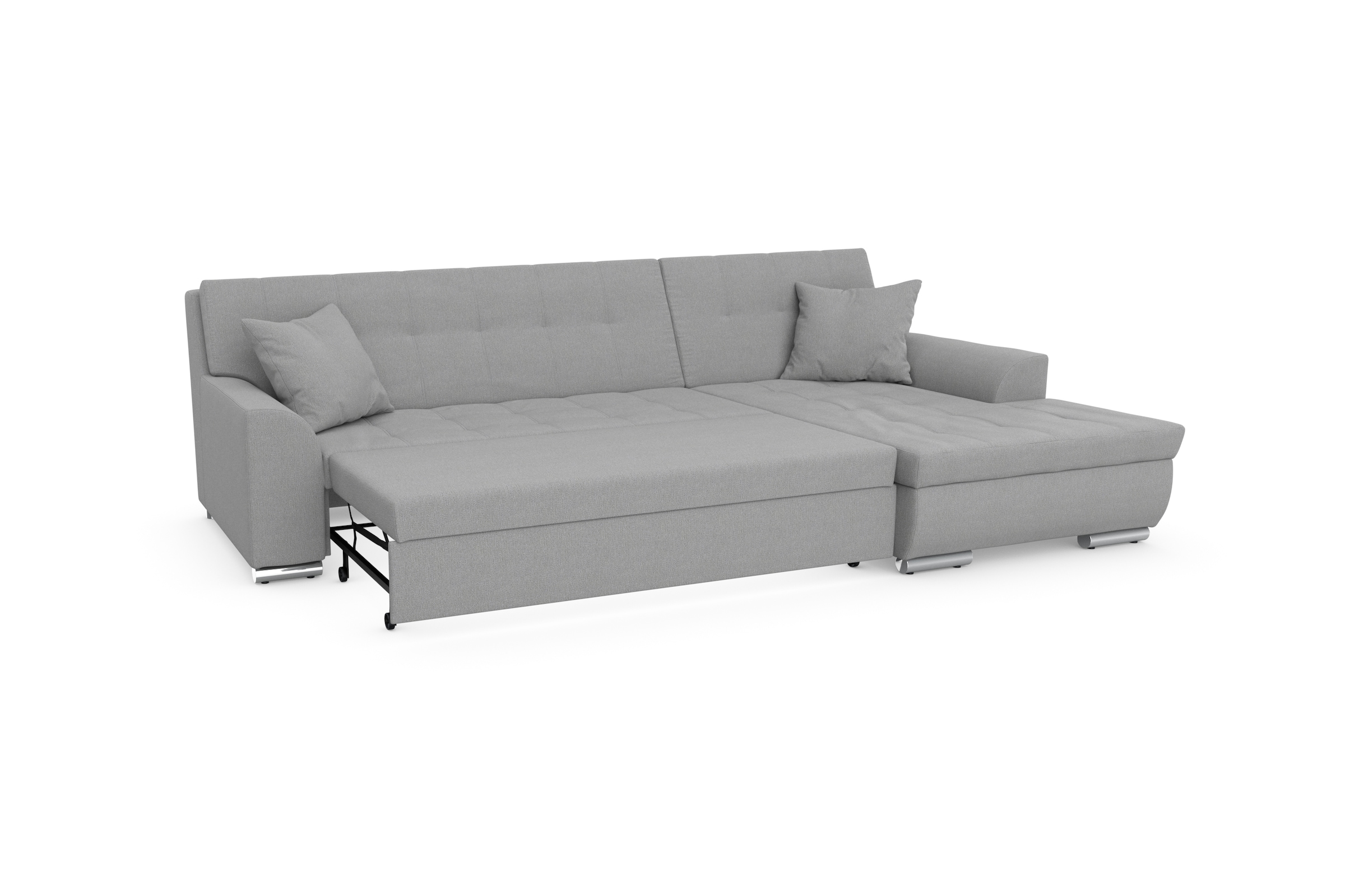 DOMO collection Ecksofa Treviso, wahlweise mit Bettfunktion, incl. Zierkissen