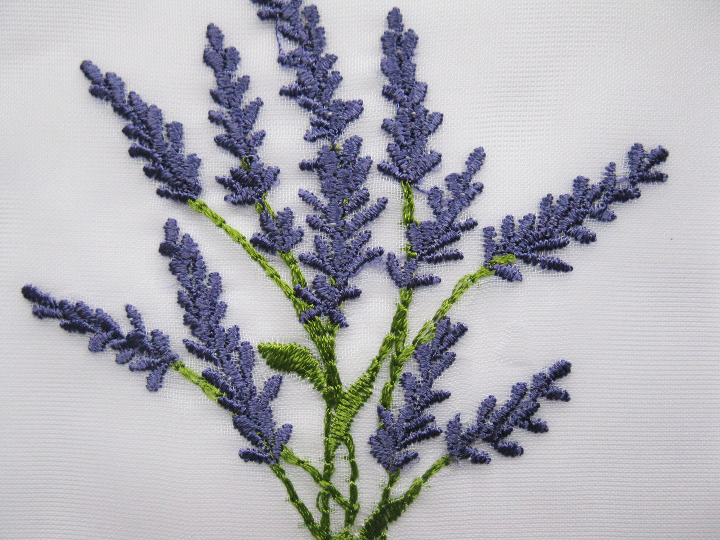 ELBERSDRUCKE Scheibengardine »Lavender 10«, (1 Scheibengardine St.), 10 Lavender weiß-lila