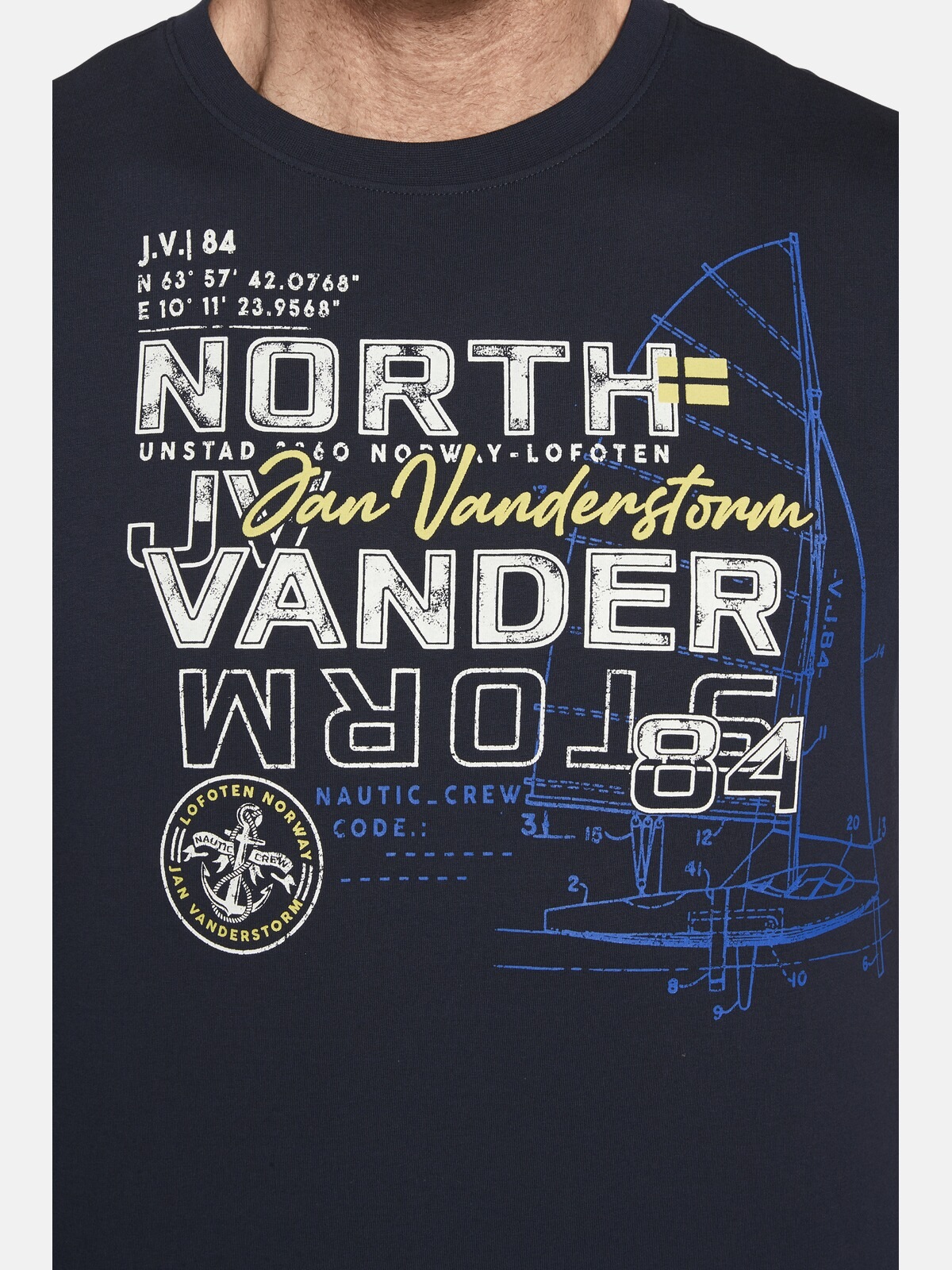 Jan Vanderstorm Rundhalsshirt »T-Shirt FRIMANN«