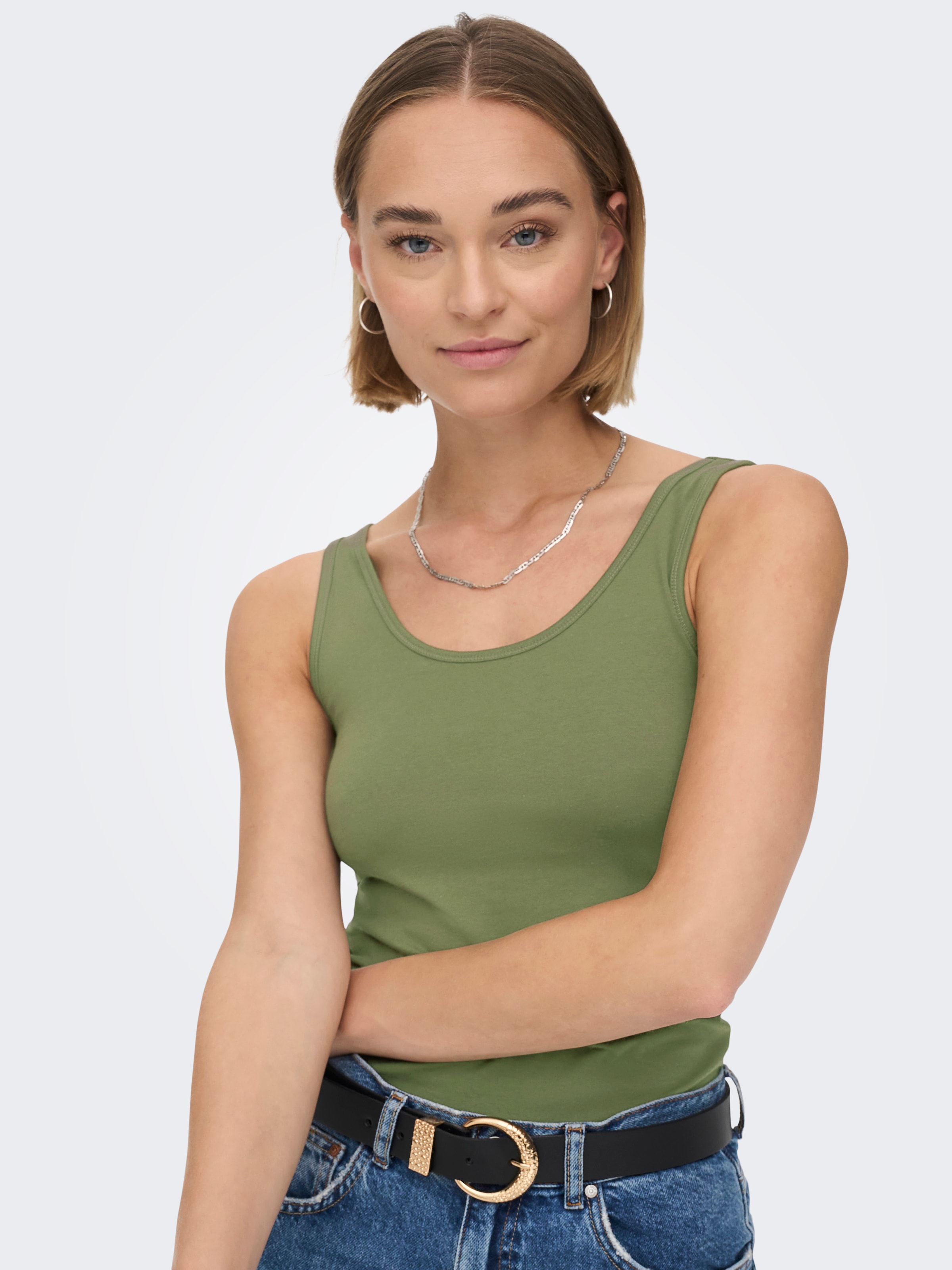 ONLY Tanktop »ONLLIVE LOVE NEW LONG TT 2PACK NOOS«, (Packung, 2er-Pack)