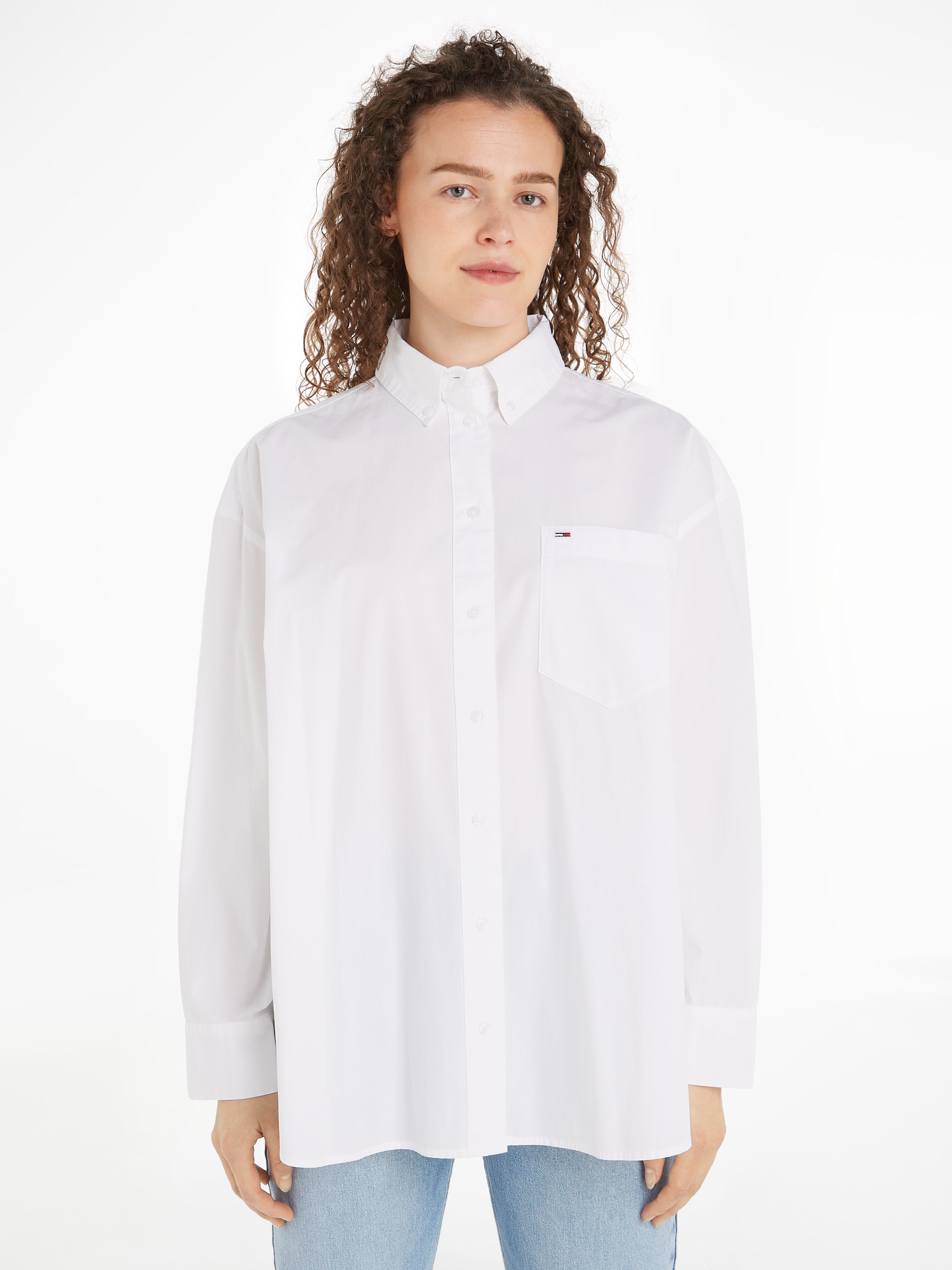 Shirtbluse »TJW OVS ESSENTIAL SHIRT EXT«, modische Oversize Form