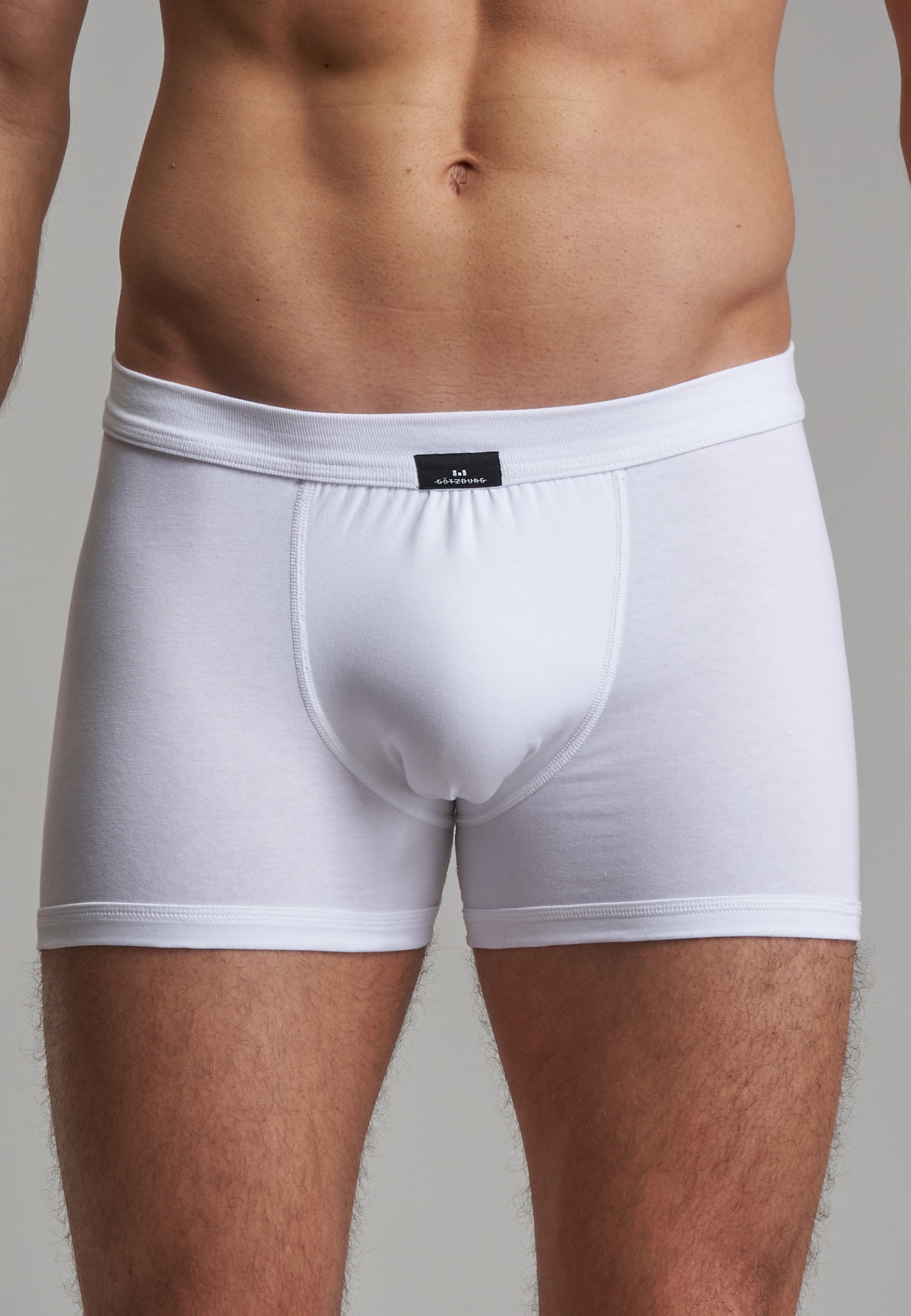 GÖTZBURG Boxershorts »X-lastic«, (2er-Pack), ohne Eingriff, Slim Fit, elastischer Bund