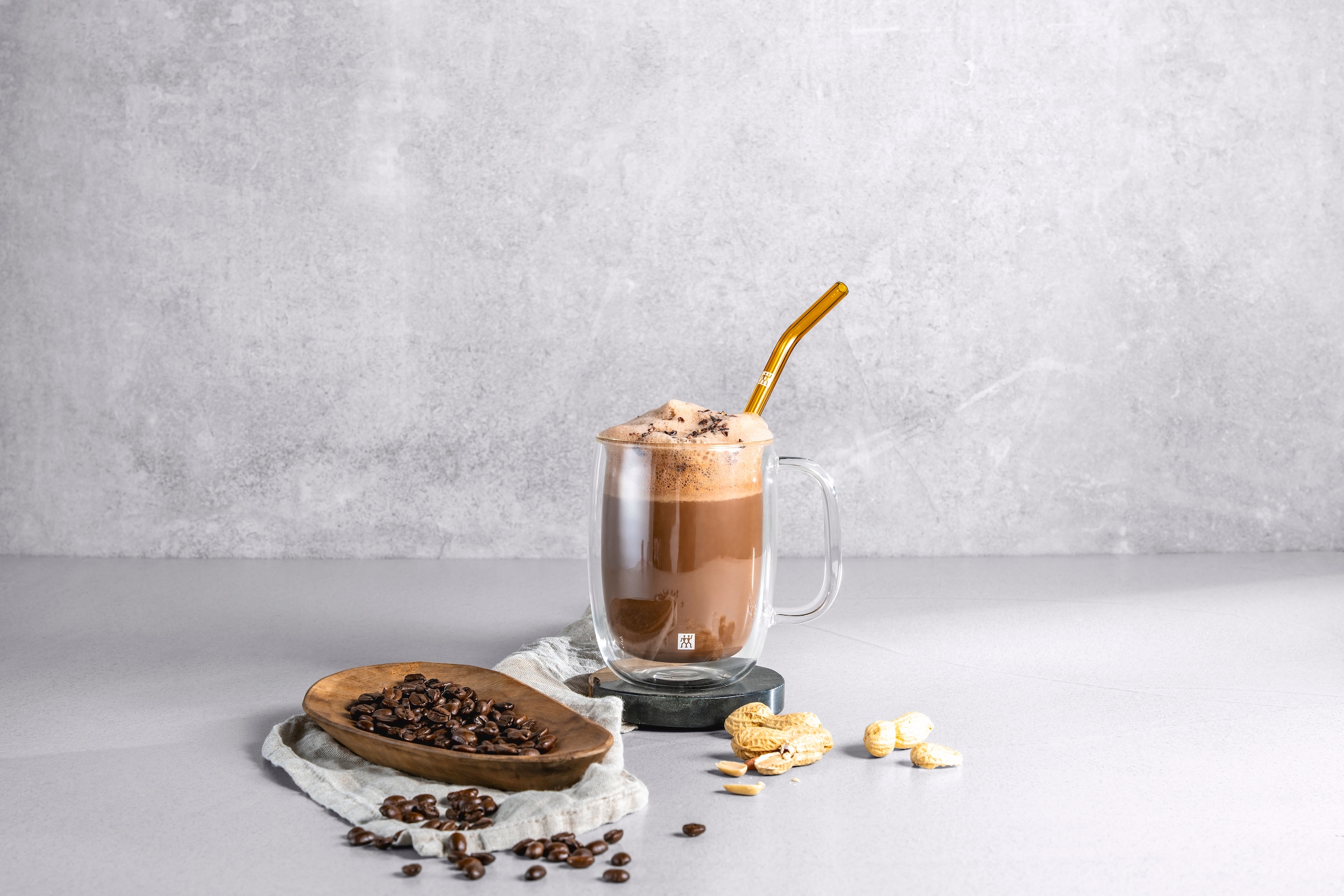 Zwilling Latte-Macchiato-Glas »Sorrento Plus«, (Set, 2 tlg.), Doppelwandig, Borosilikatglas, 2-tlg., je 450 ml