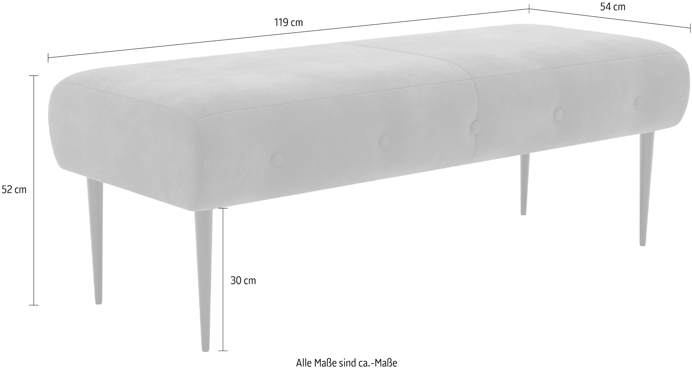 Home affaire 2-Sitzer »Amber« mit Knopfheftung,in verschieden Stoffarten
