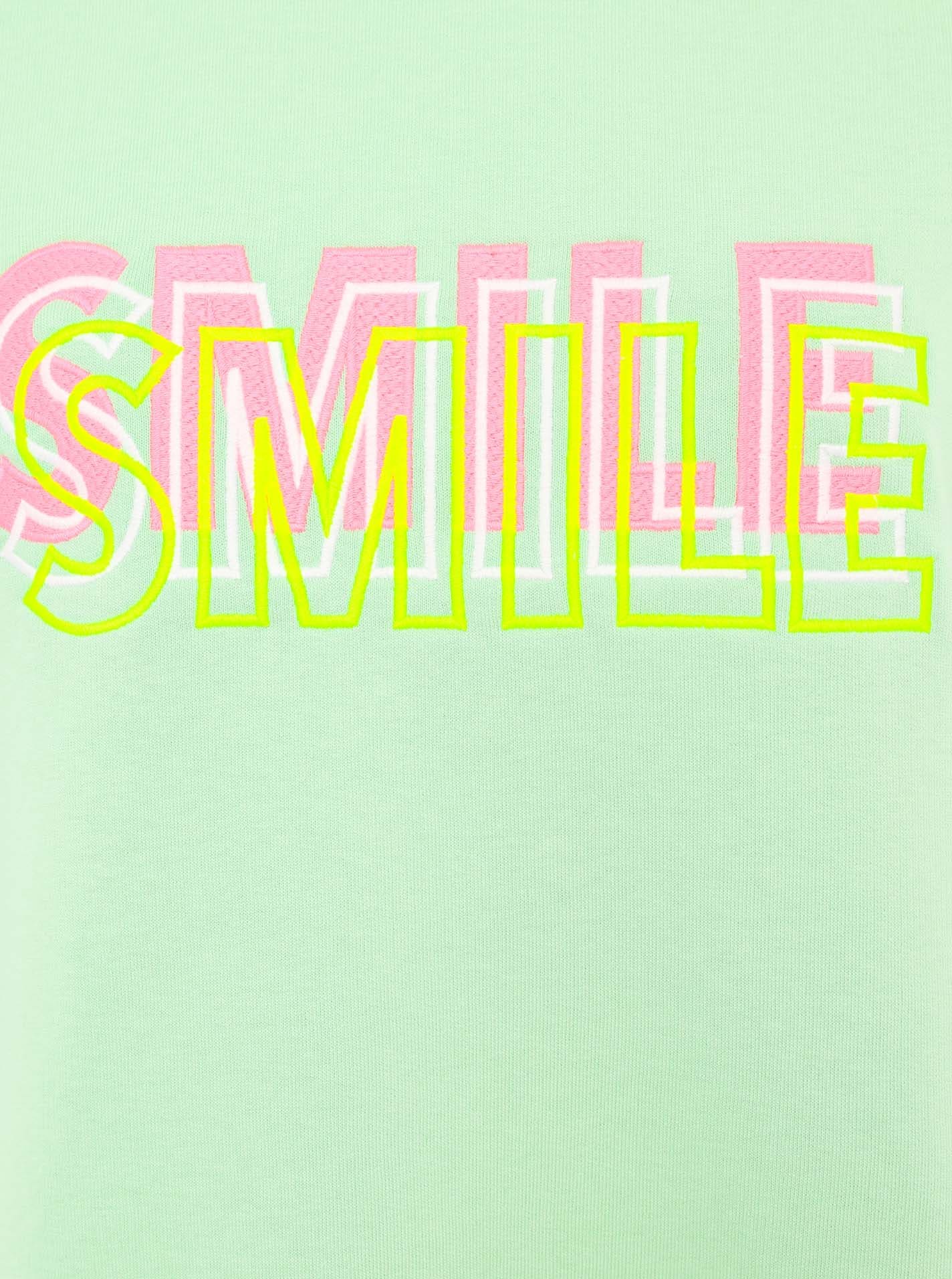 Zwillingsherz Sweatshirt »"Smile"«, mit fröhlichem Statement-Print
