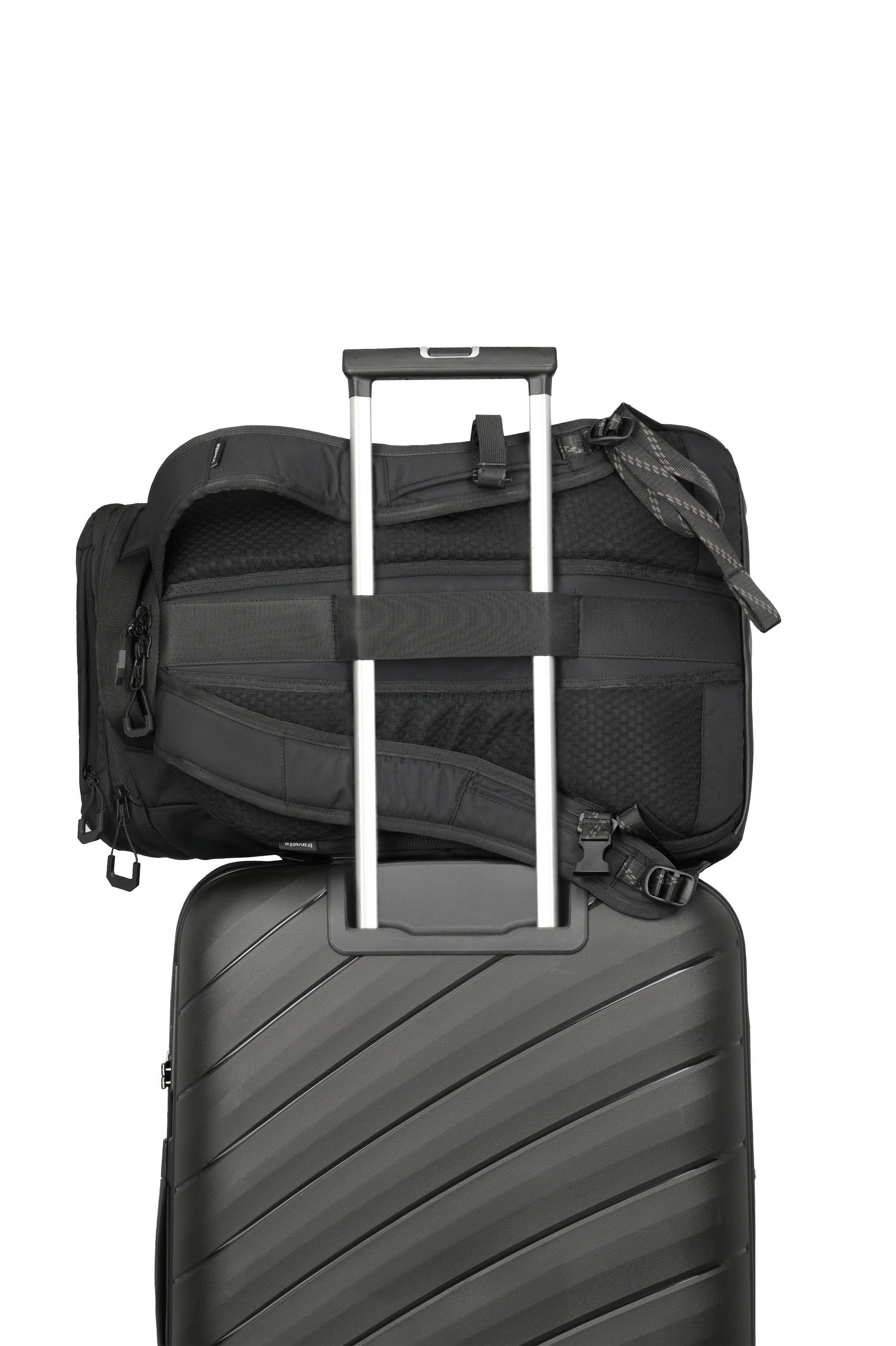 travelite Reisetasche »VENTURE LINE Rucksack mit Laptopfach« mit Aufsteckfunktion und Laptopfach – vielseitig nutzbar